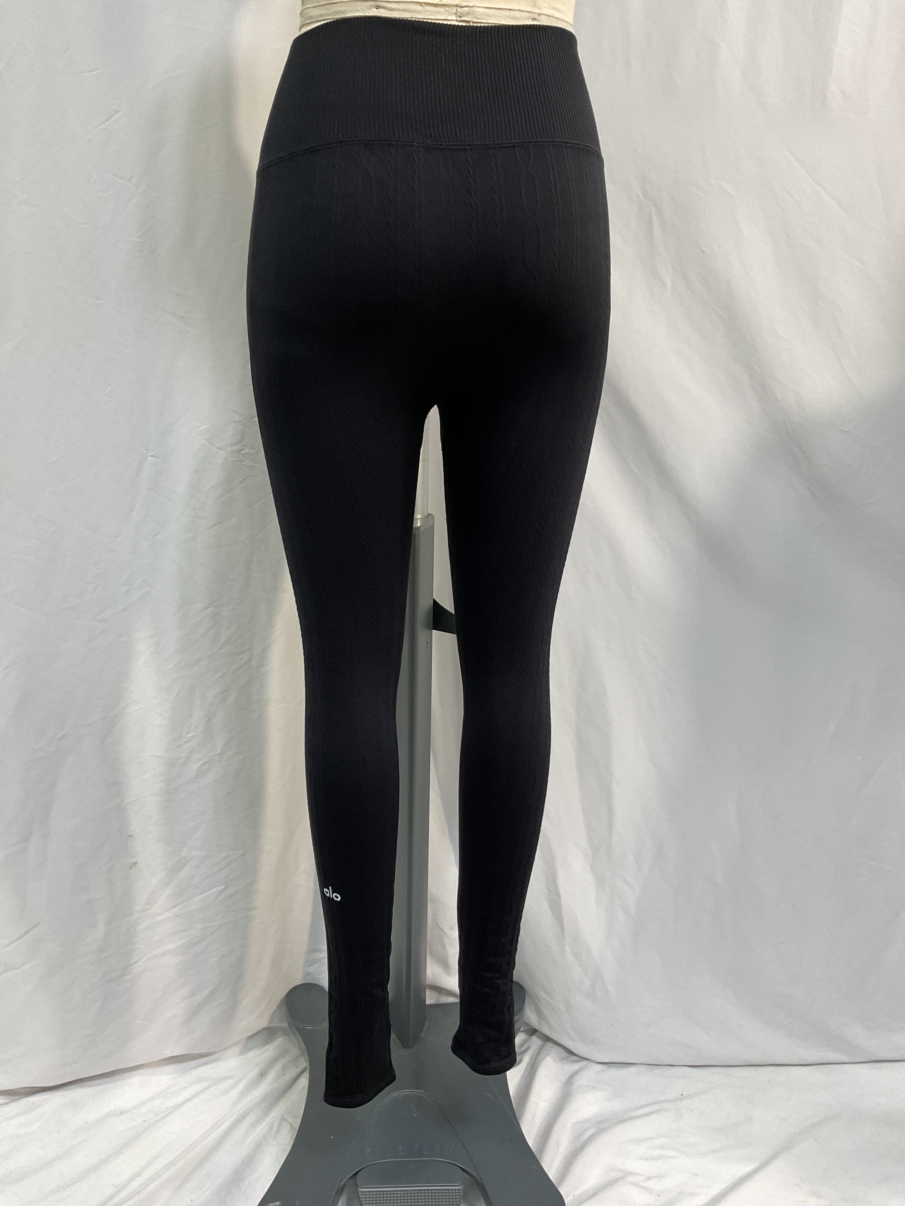 Stretch Cable-Knit Leggings - Image 2