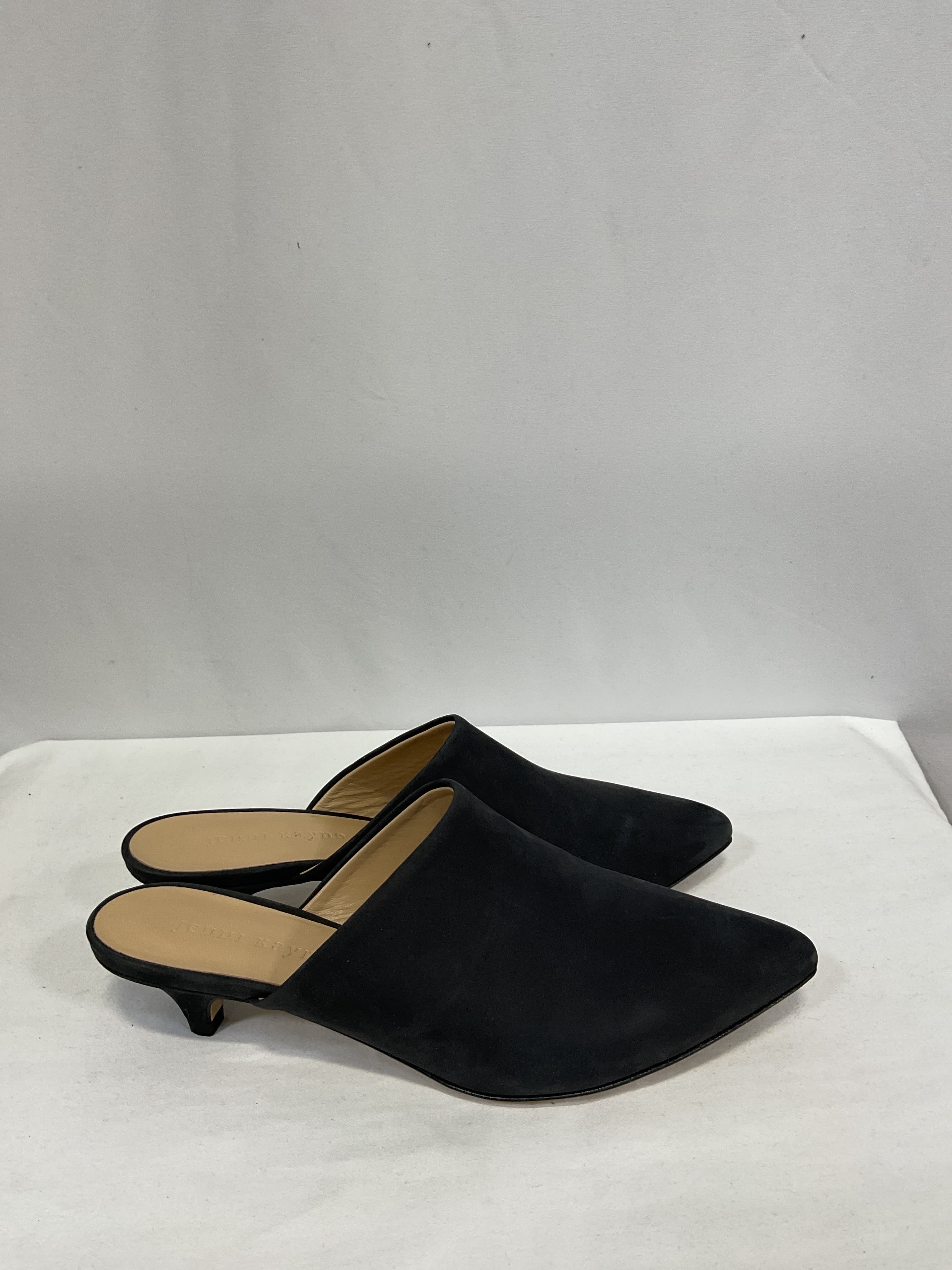 Oiled Leather Kitten Heel Mule - Image 2