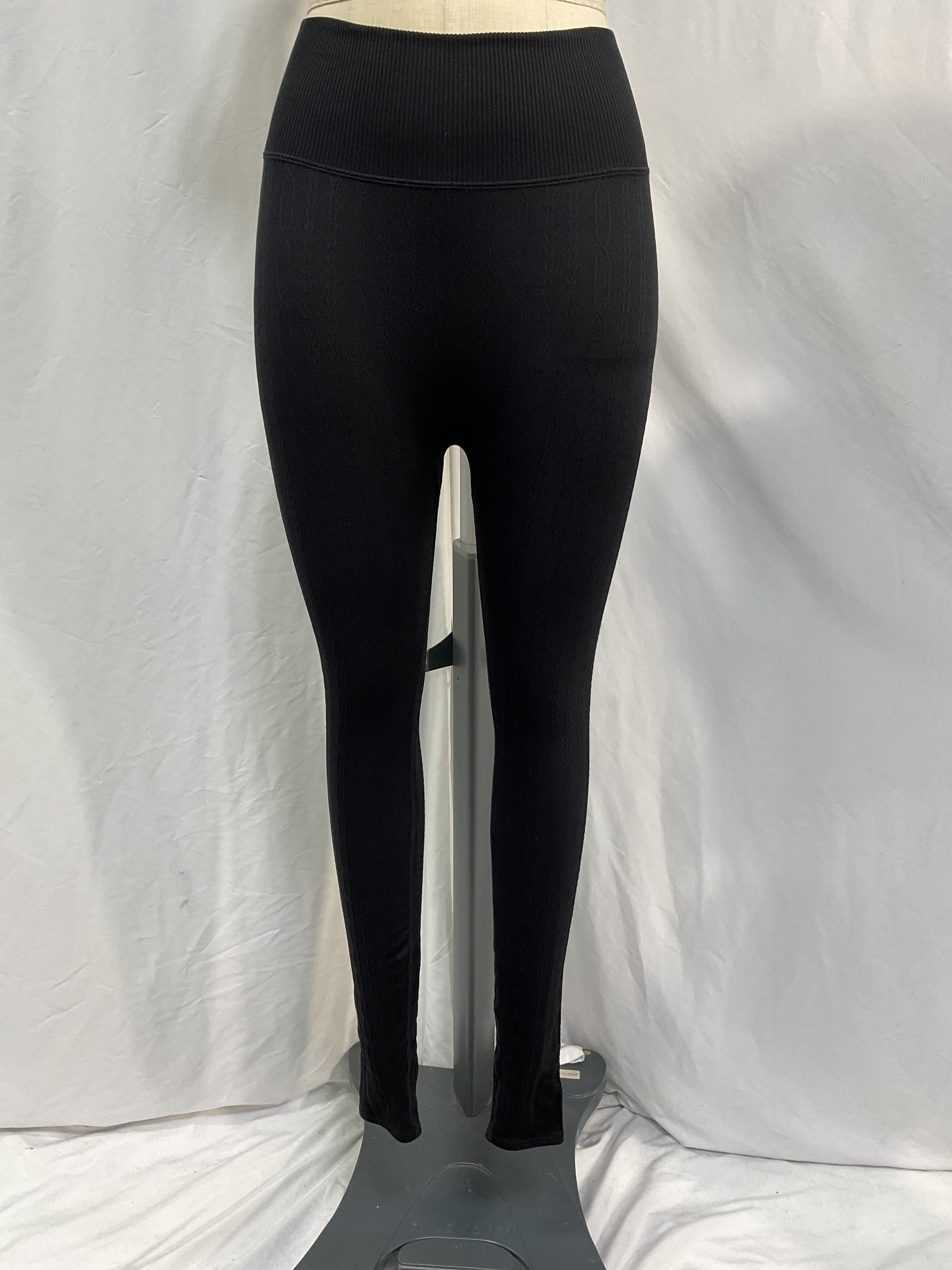 Stretch Cable-Knit Leggings - Image 3