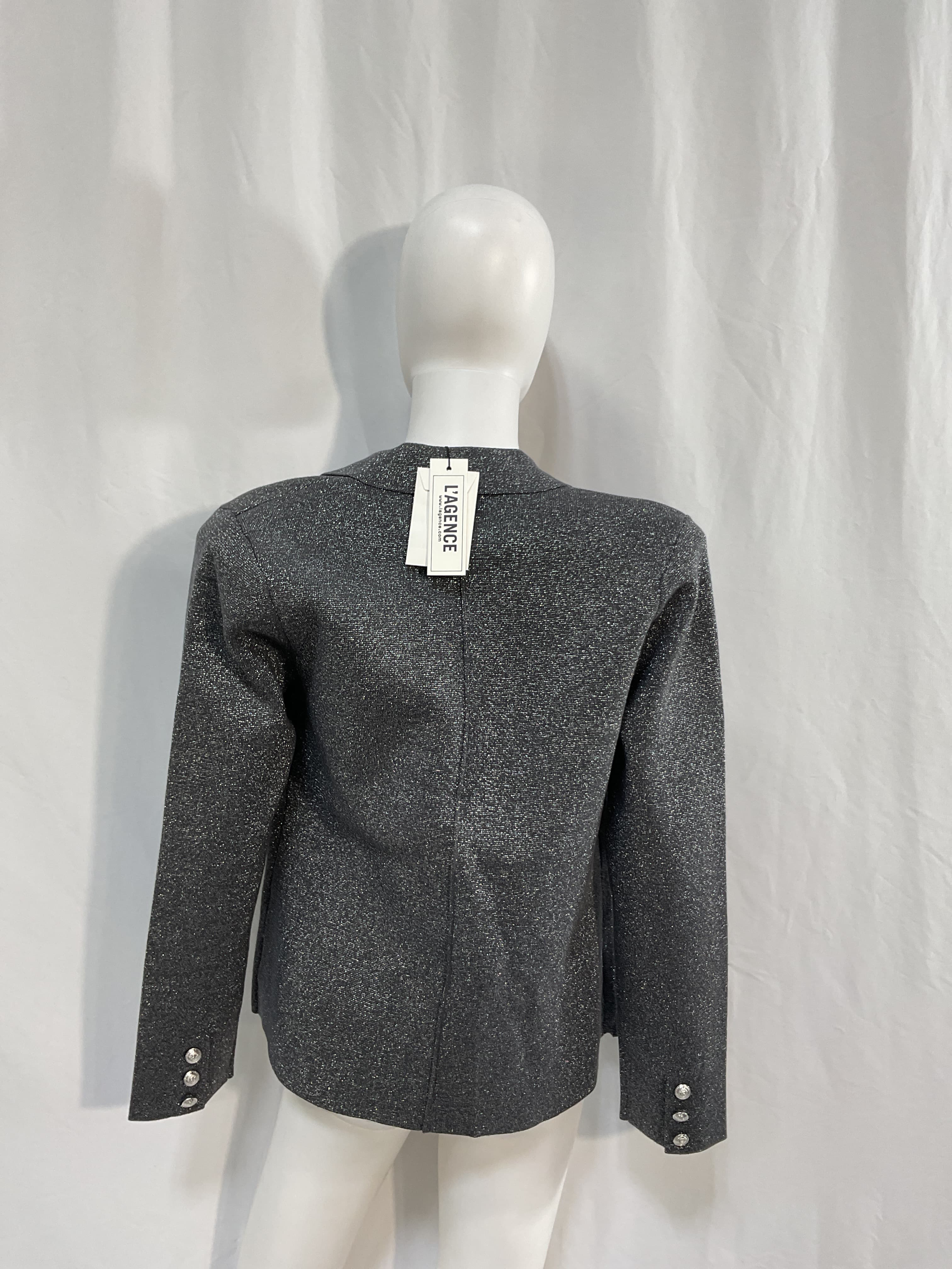 Kenzie Metallic Knit Blazer - Image 2