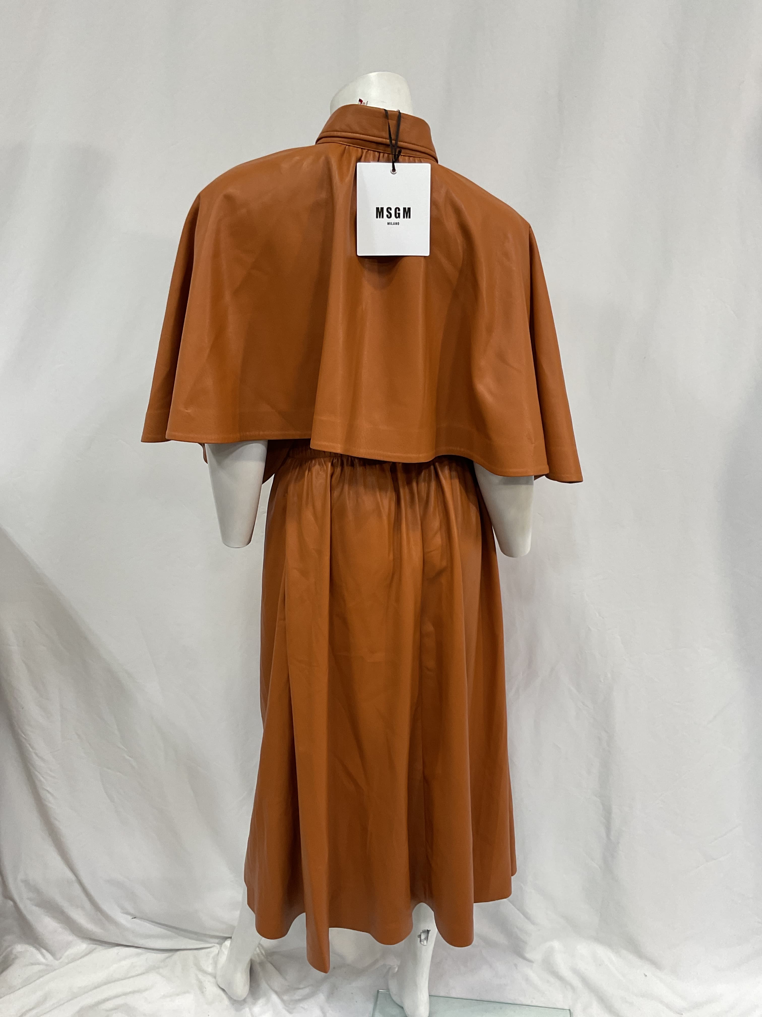 Faux-Leather Shirt Dress - Image 2