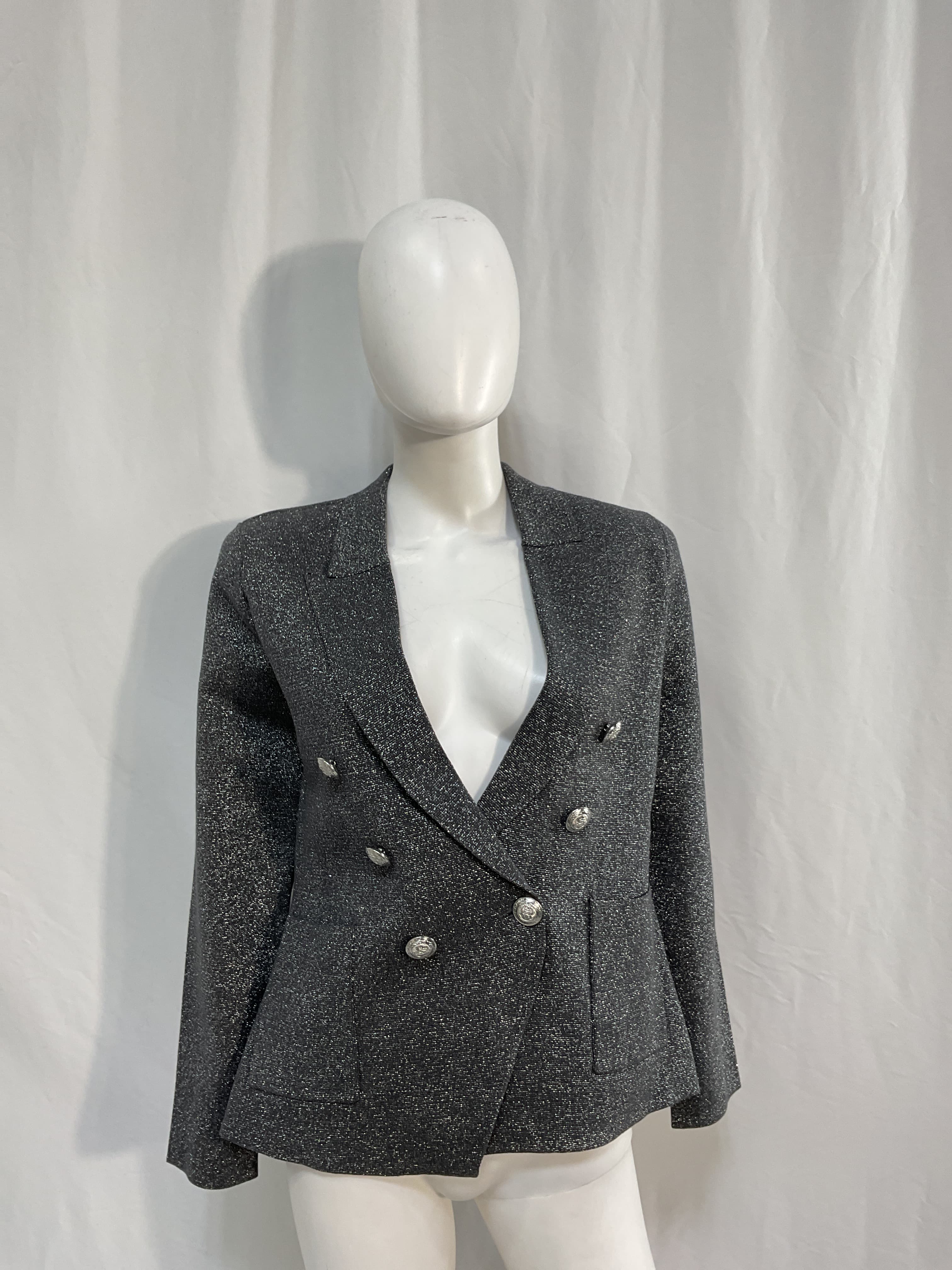 Kenzie Metallic Knit Blazer - Image 1