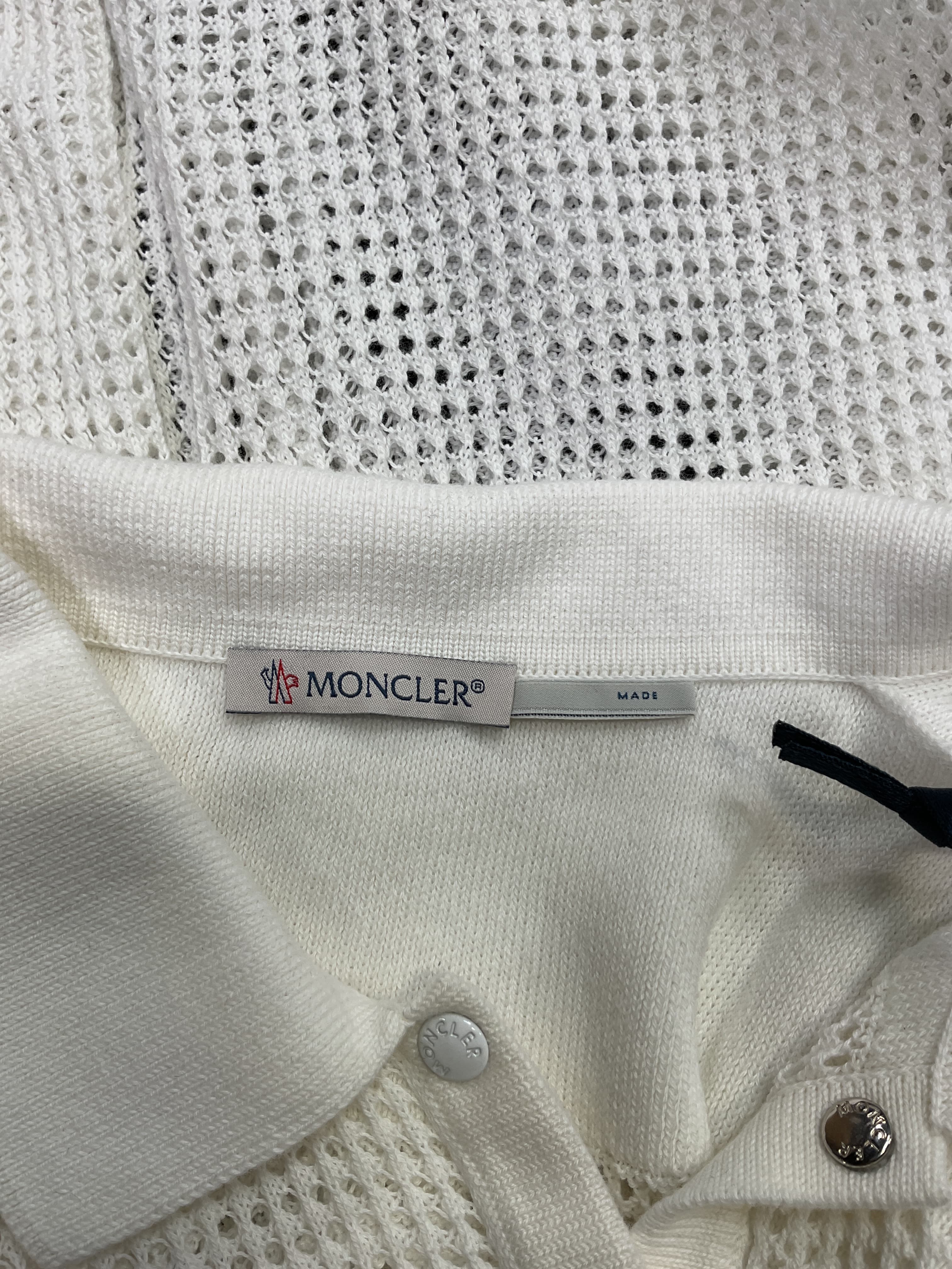 Short Sleeve Polo Top In White - Image 3