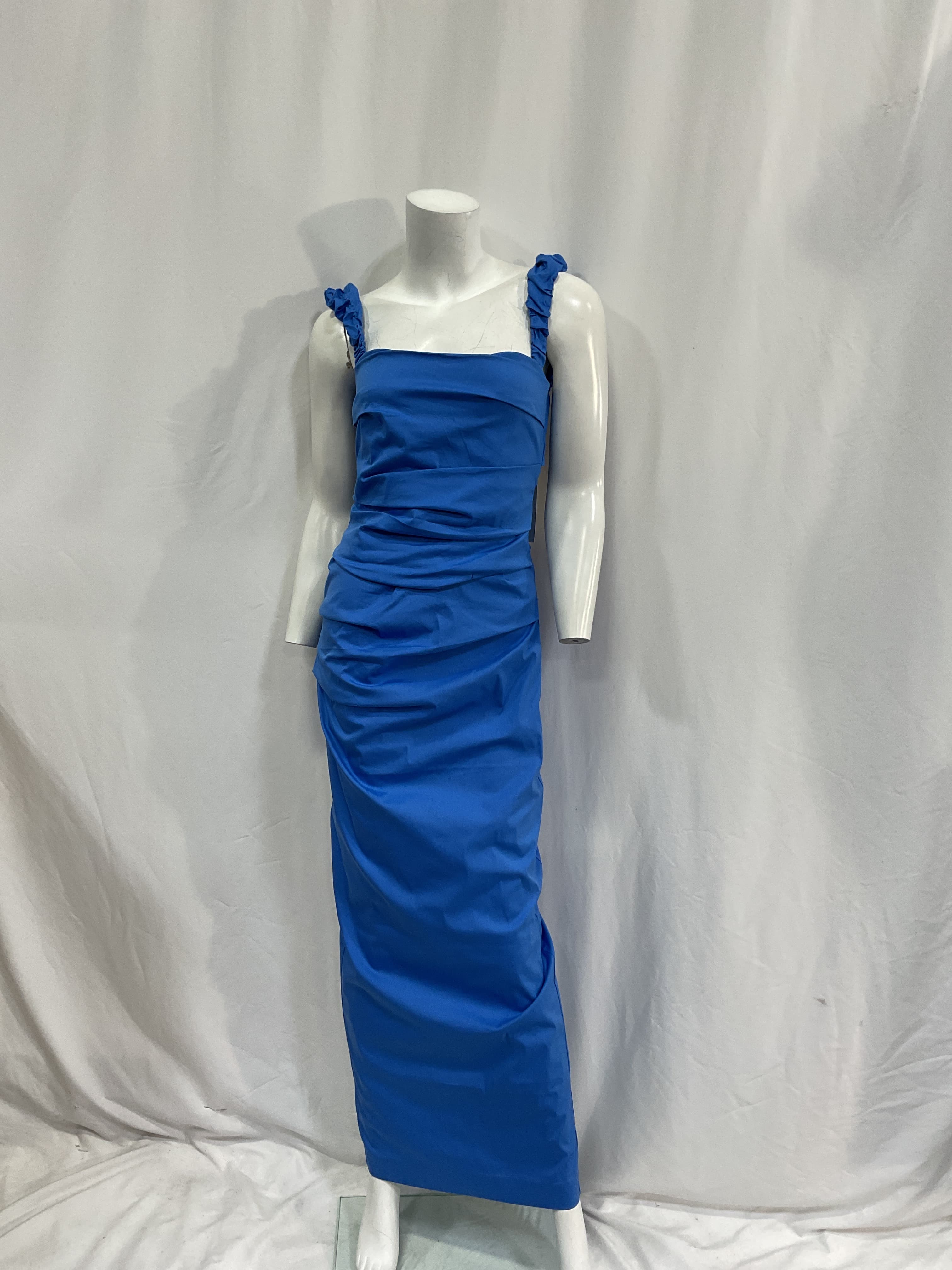 Azul Balconette Gown In Cobalt - Image 3