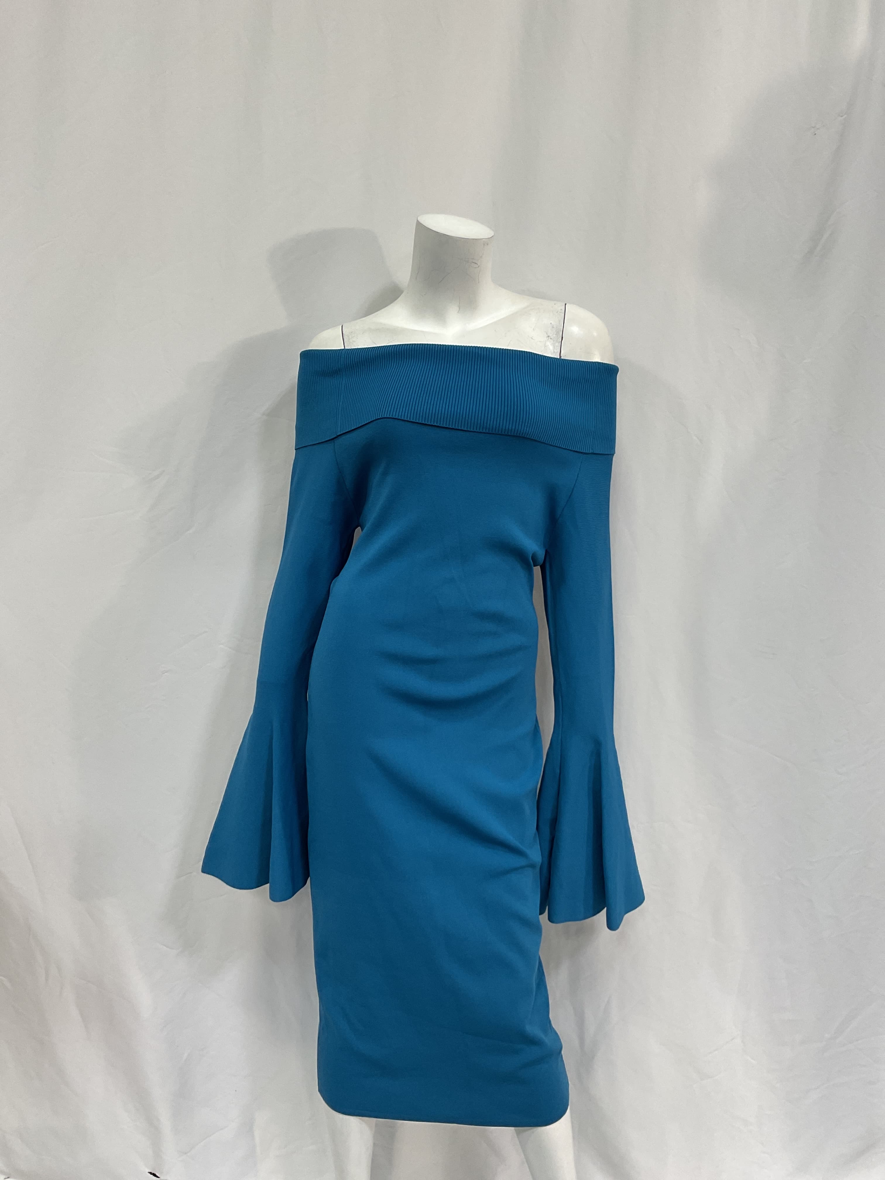 Mori Off-The-Shoulder Ribbed-Knit Dress - Image 2