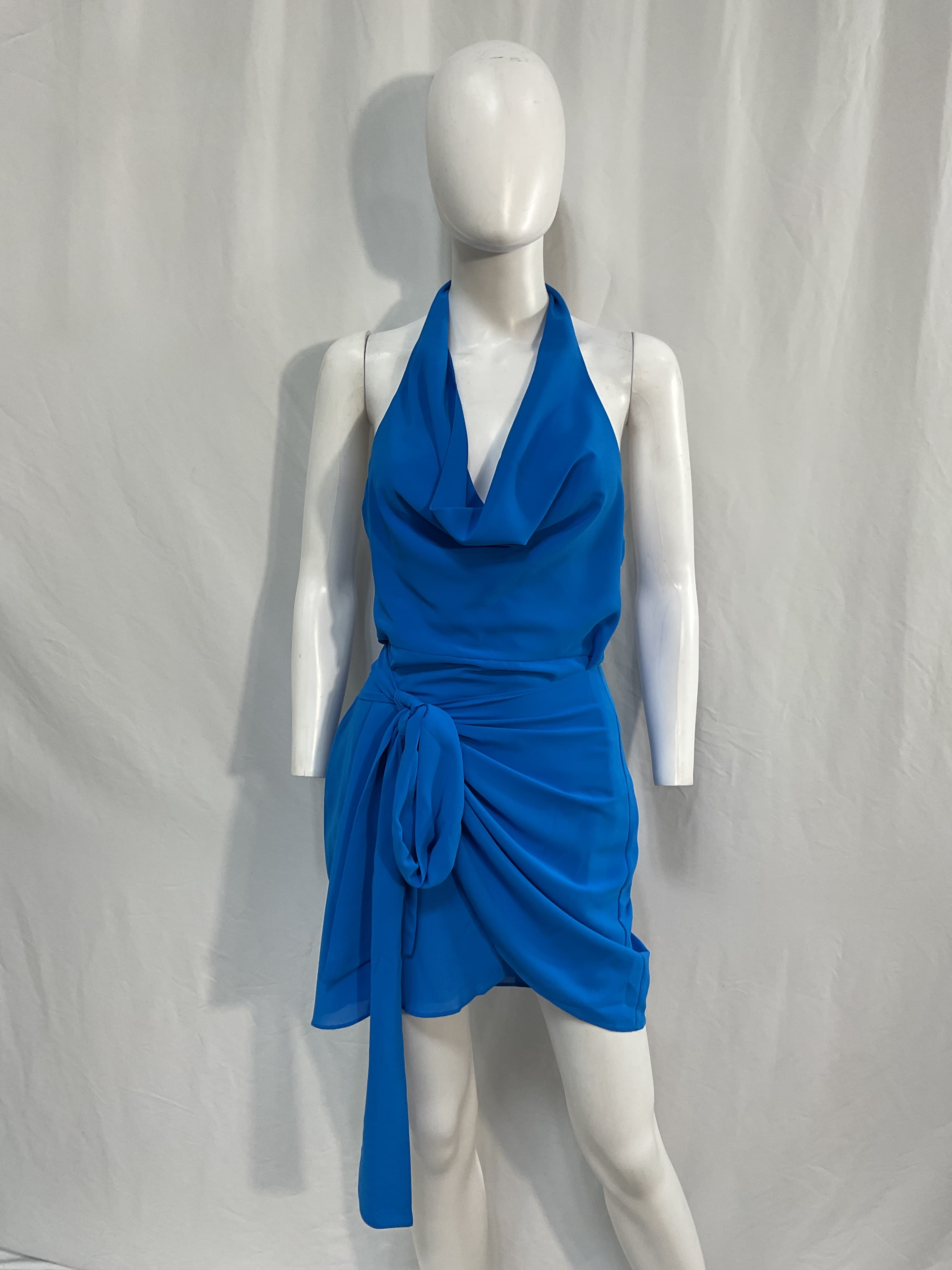 Martine Dress In Electric Blue - Image 2
