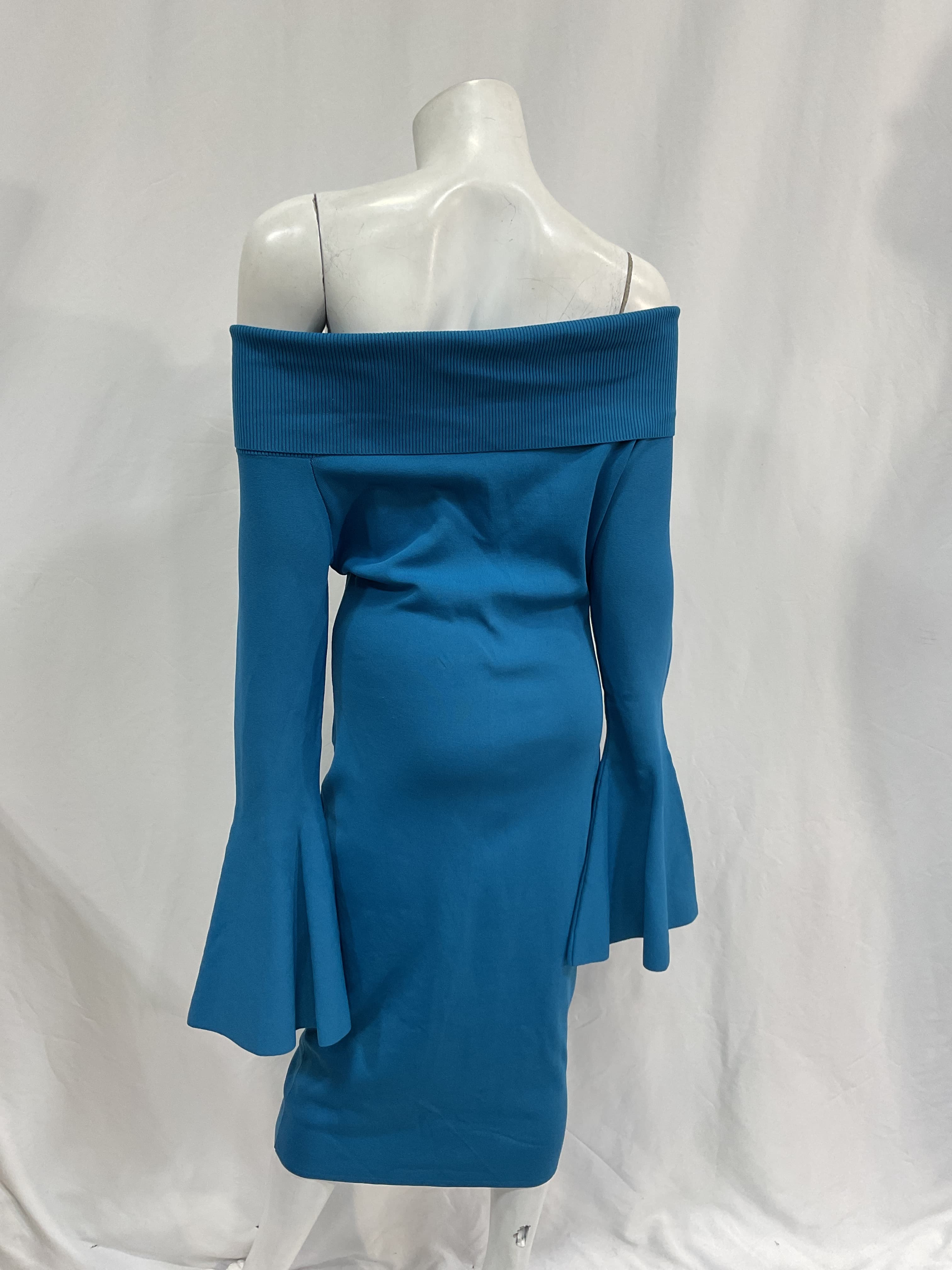 Mori Off-The-Shoulder Ribbed-Knit Dress - Image 3