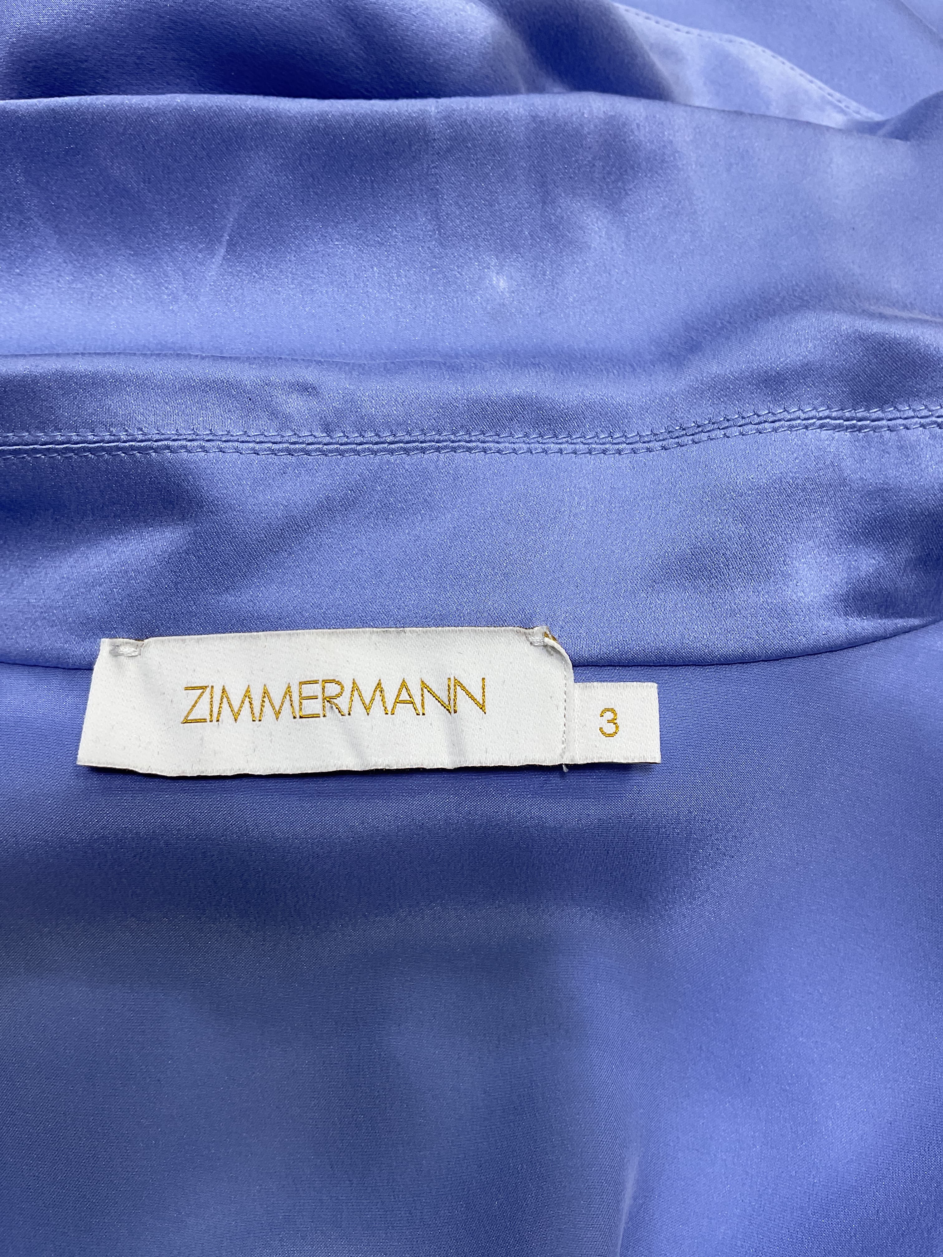 Silk Satin Wrap Midi Dress - Image 3