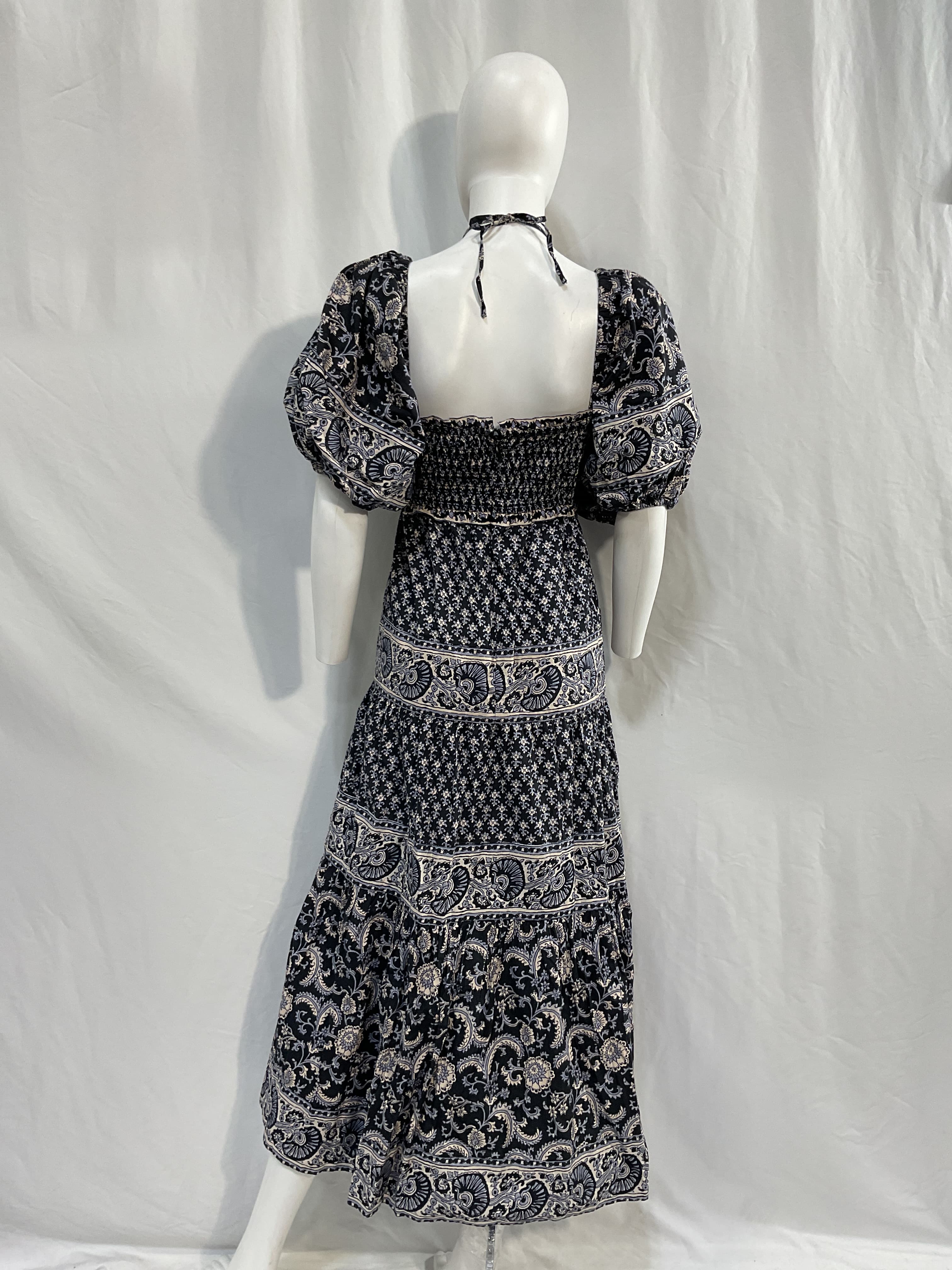 Jasper Tiered Shirred Floral-Print Cotton-Poplin Midi Dress - Image 2