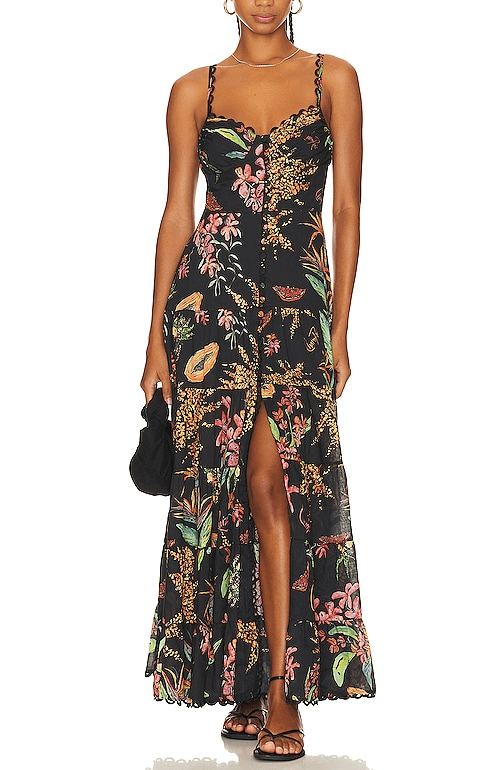 Melia Dress In Black Fresca - Image 1