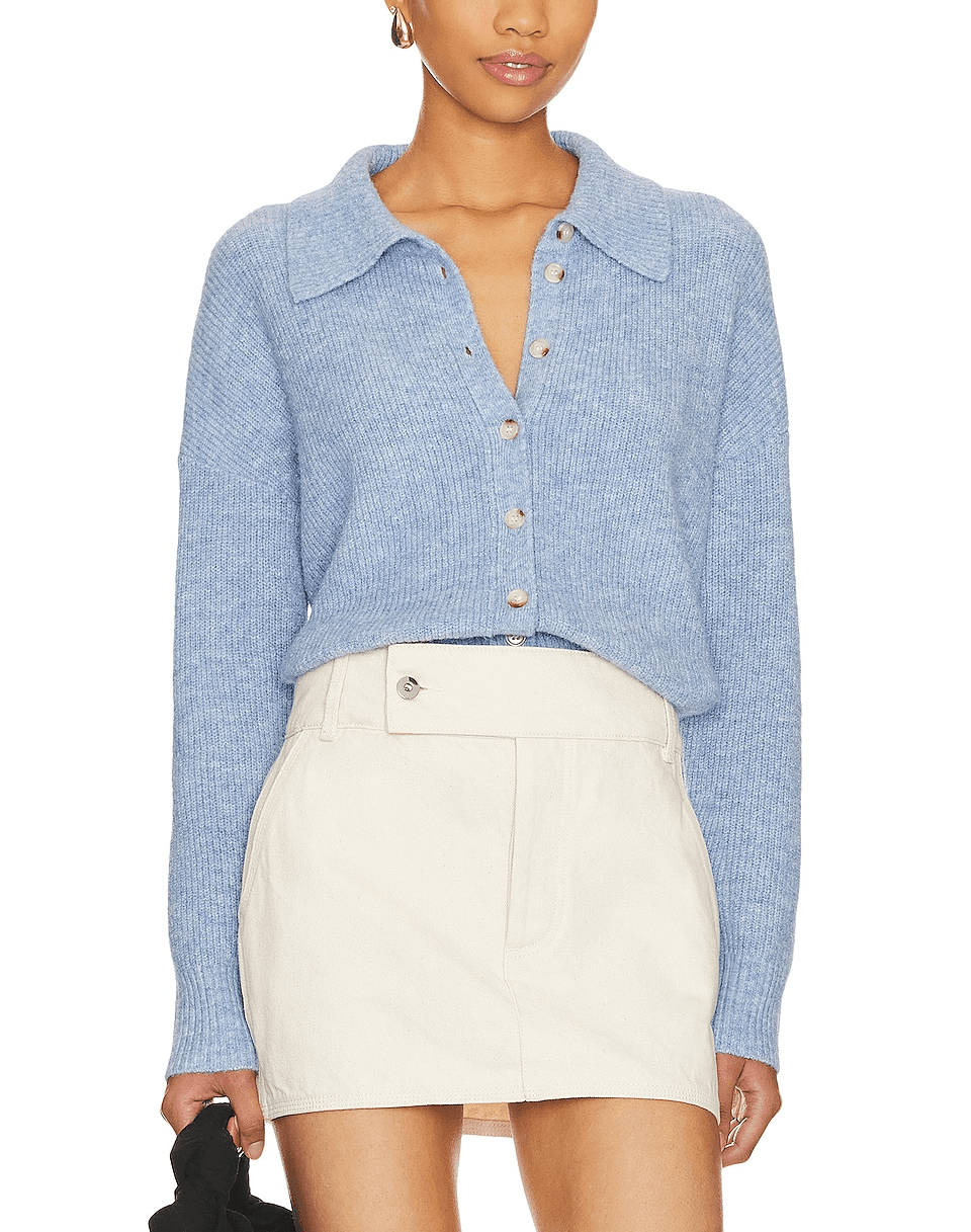 Mia Button Up Shirt Sweater - Image 1