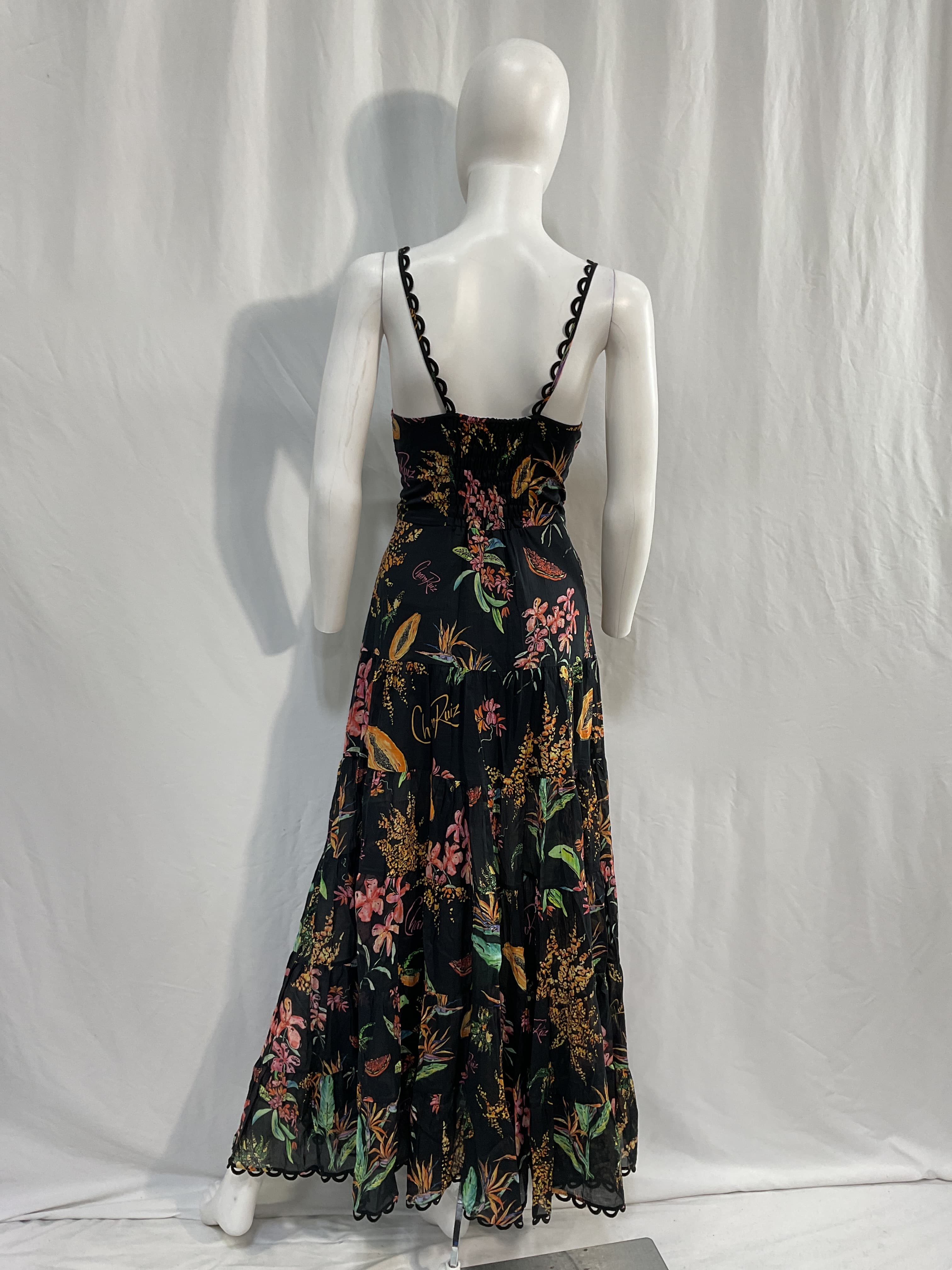 Melia Dress In Black Fresca - Image 3
