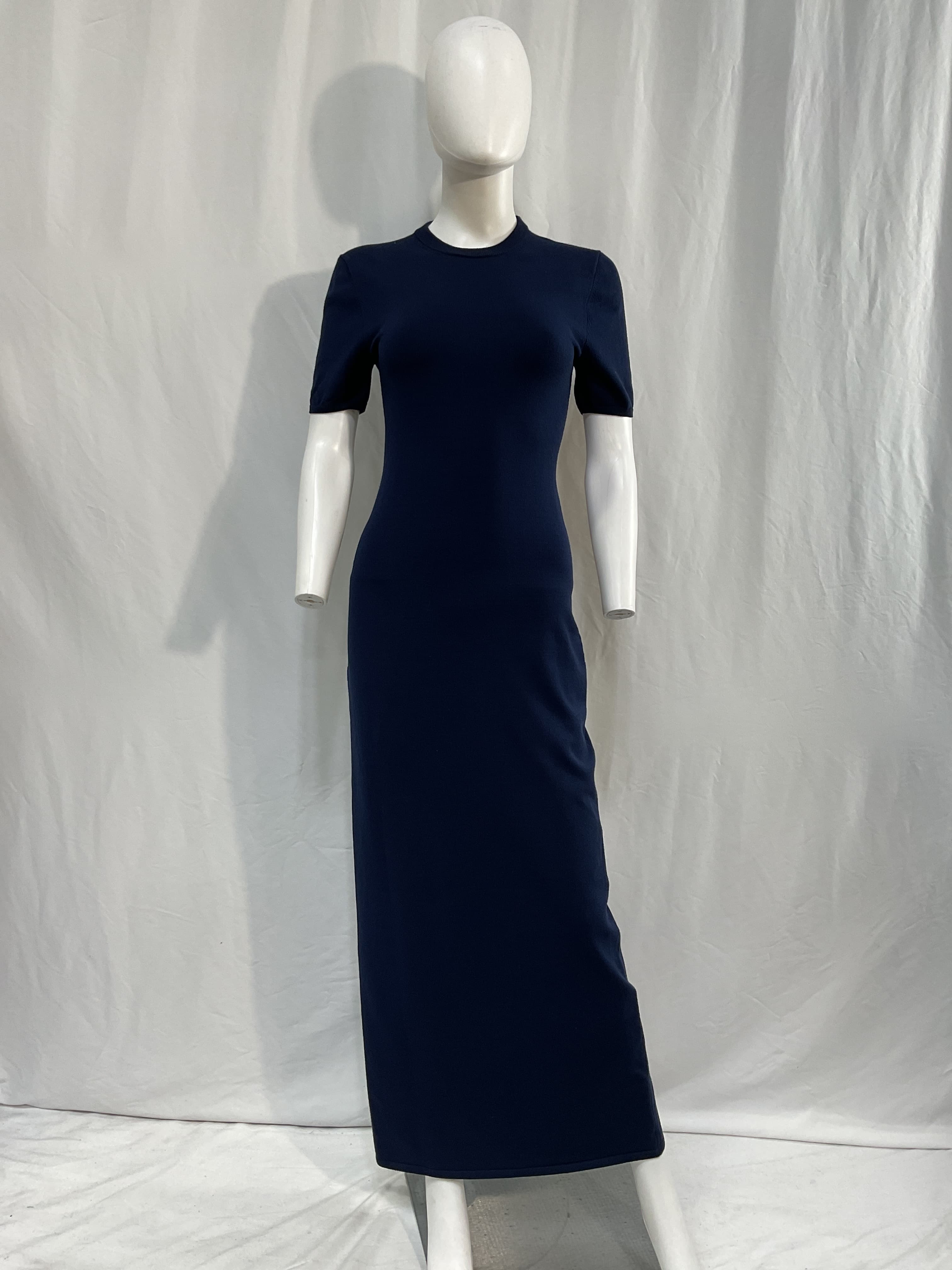 Florrie Knit Maxi Dress In Navy - Image 3
