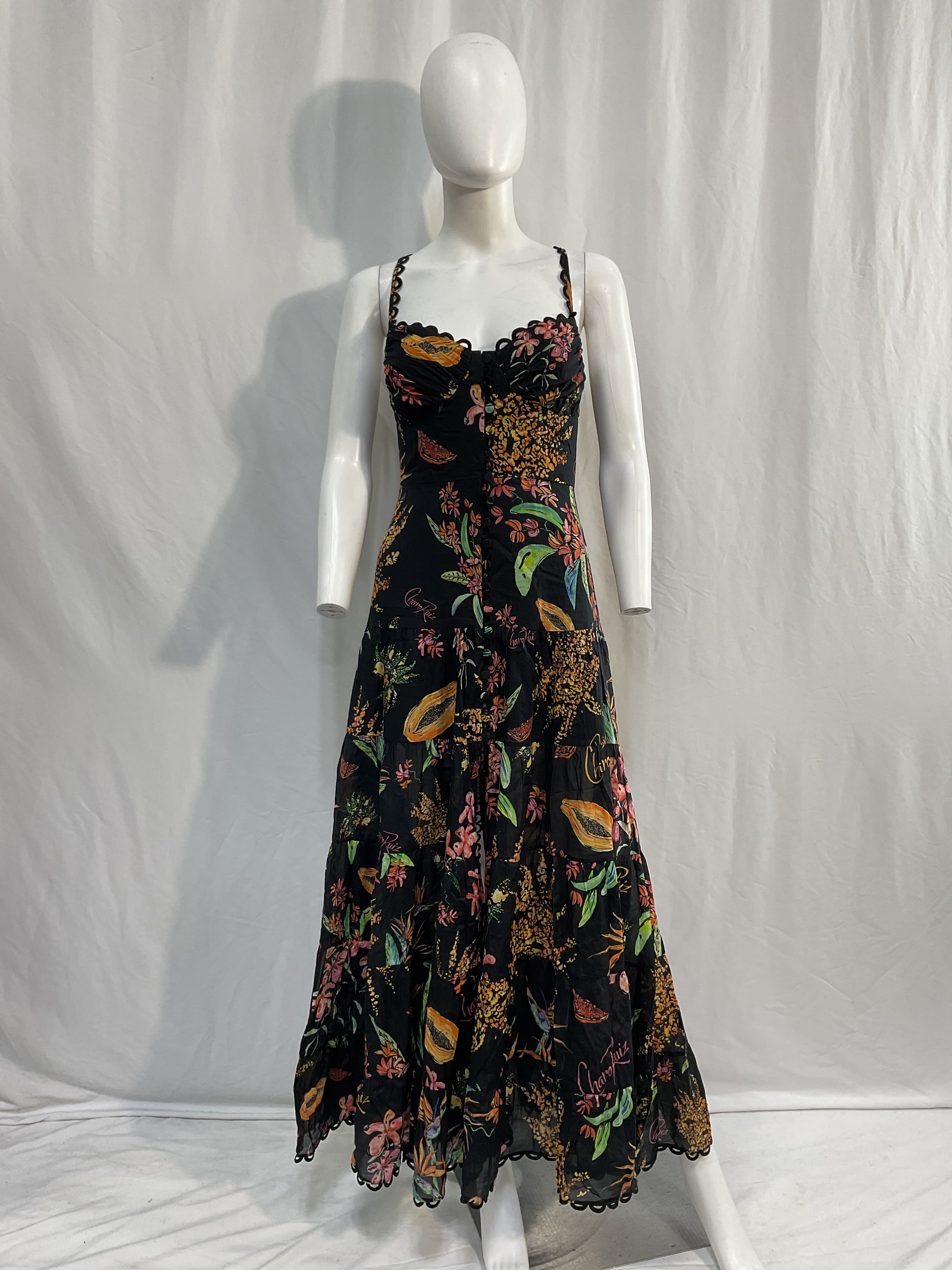 Melia Dress In Black Fresca - Image 2