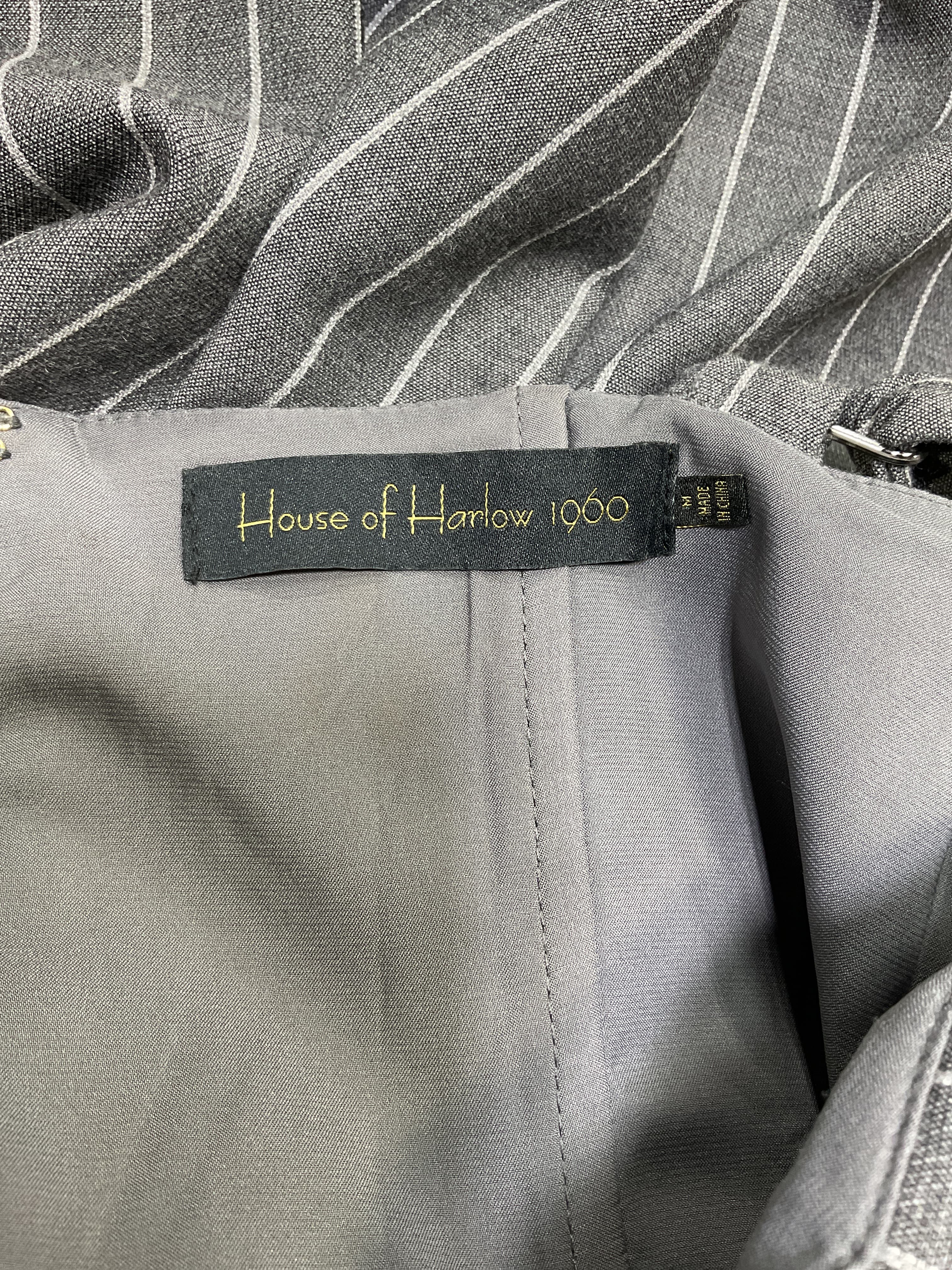House Of Harlow 1960 X Revolve Oliviera Jumpsuit In Grey Lurex Stripe - Image 4