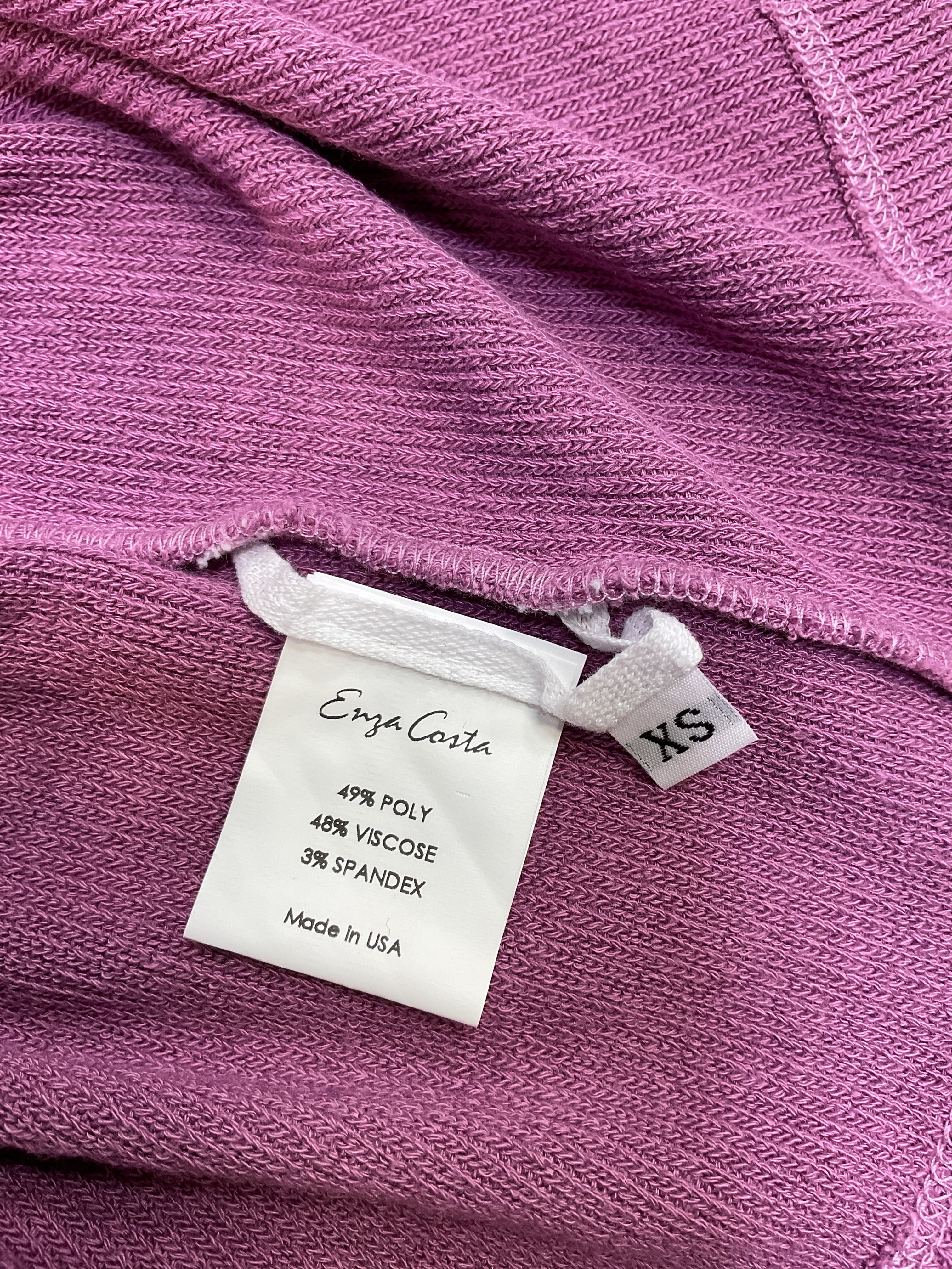 Sleeveless Knit Turtleneck Top In Rose Mauve - Image 4