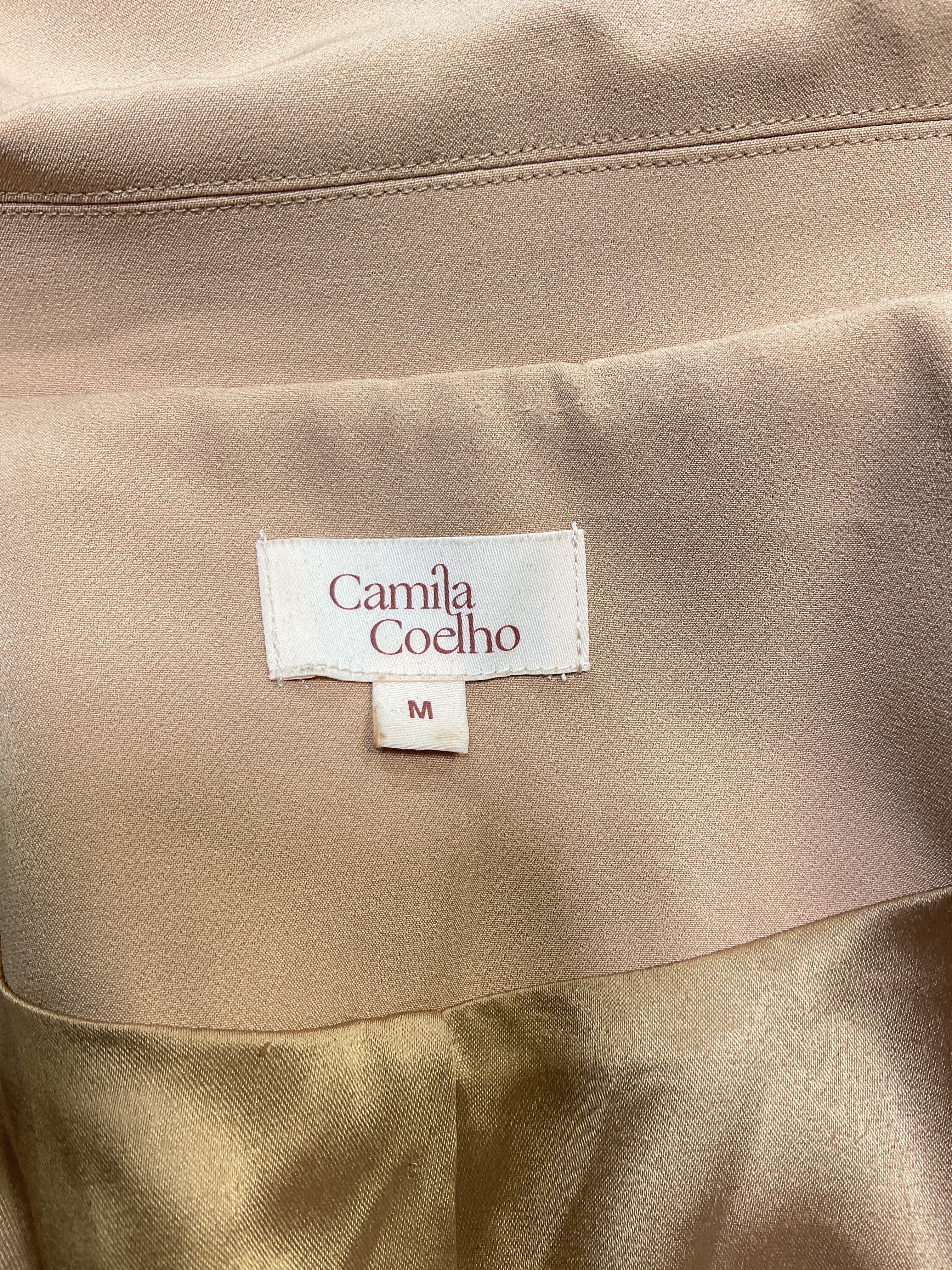 Davide Blazer Dress In Nude Toffee - Image 4