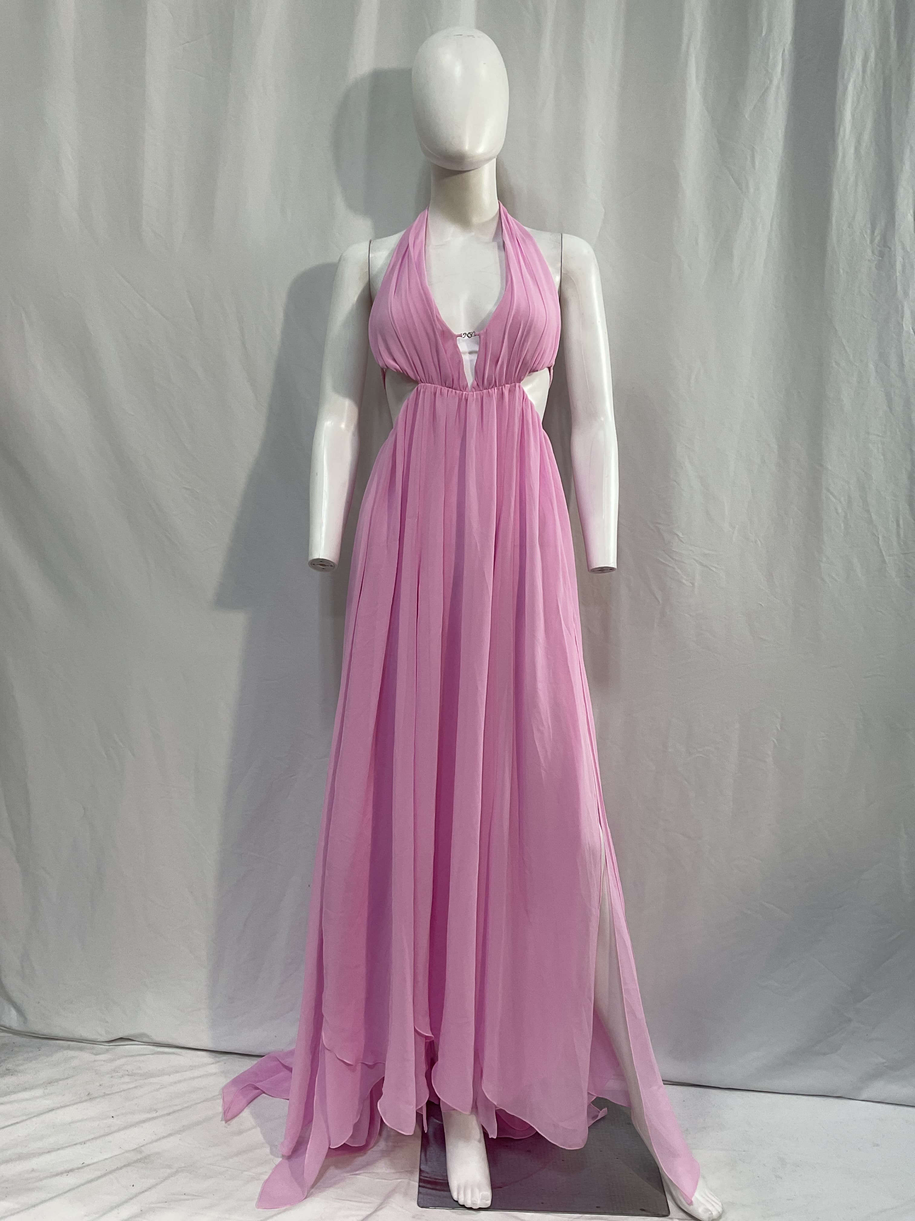 Raya Halter Dress In Pink - Image 2