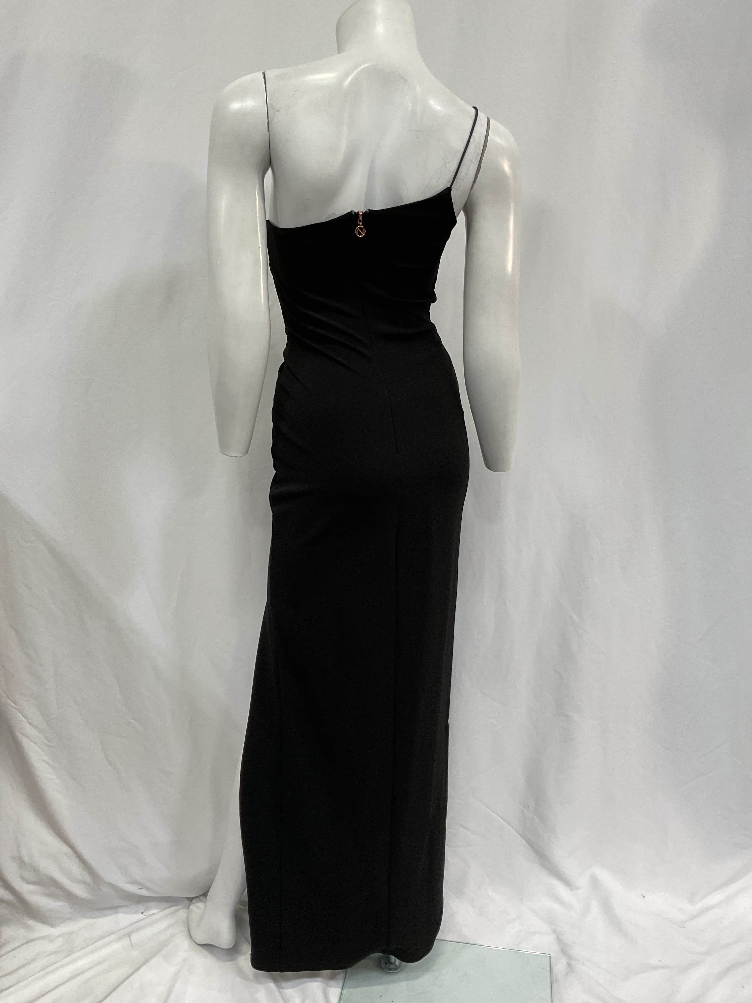 Lust One Shoulder Gown In Black - Image 2