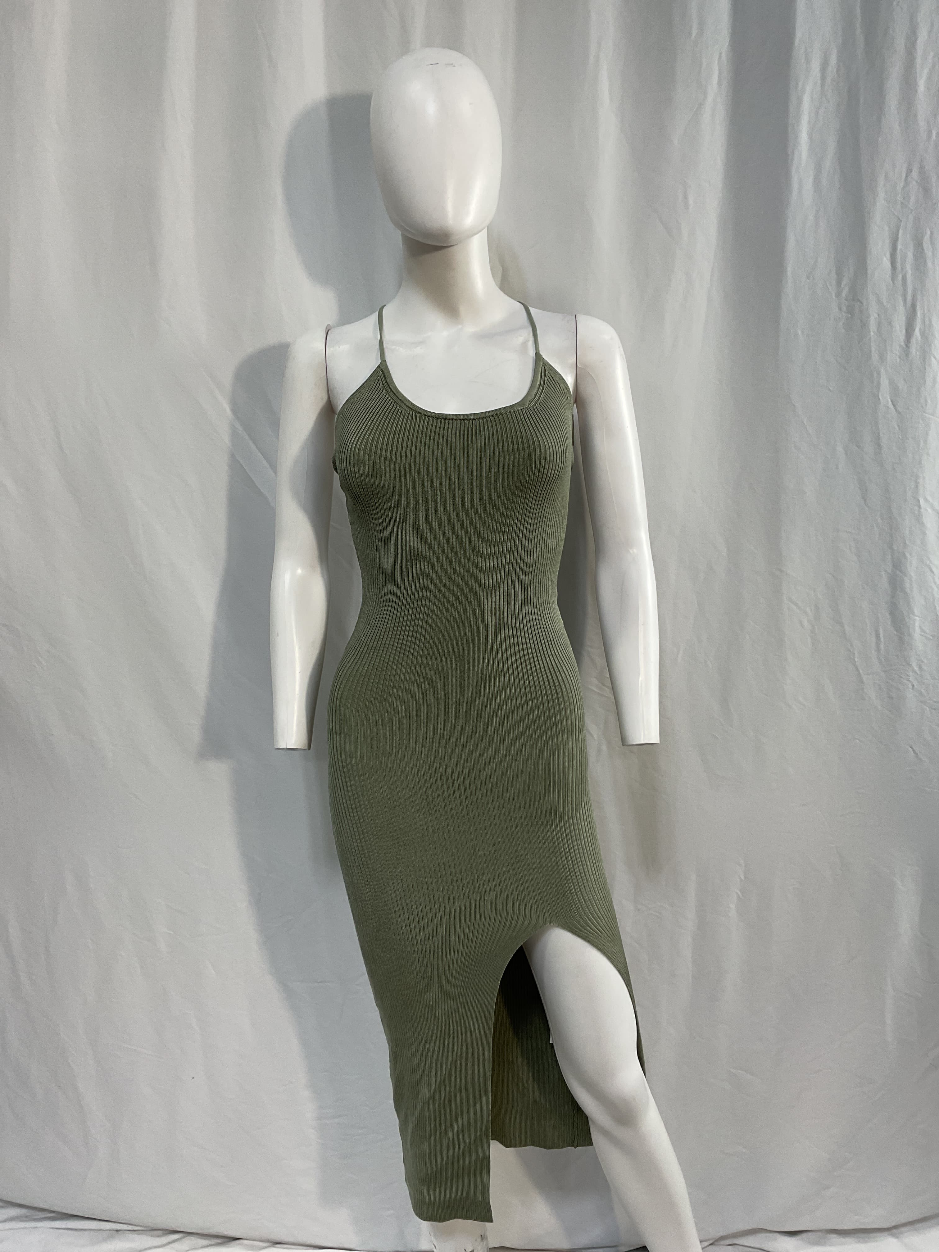 Karter Knit Midi Dress In Sage - Image 4