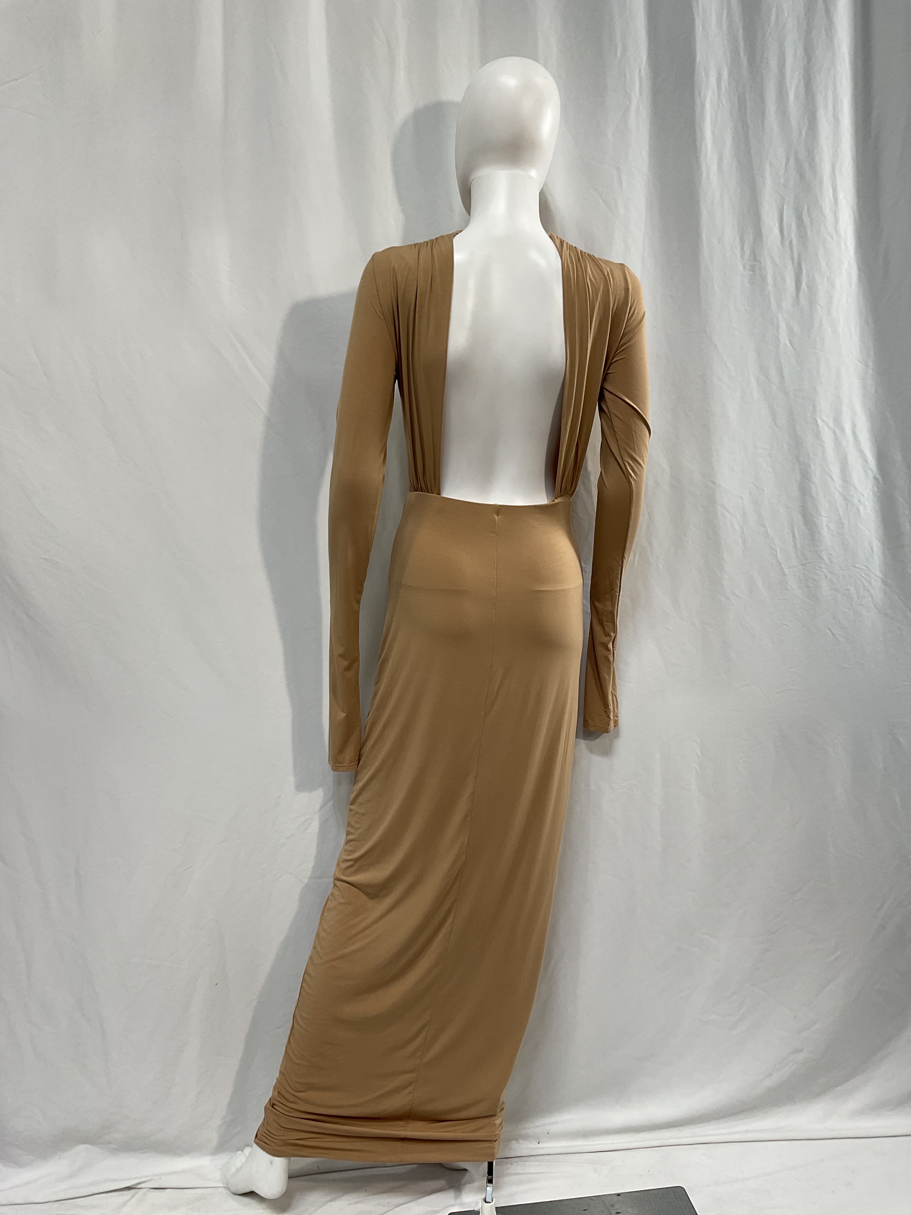 Jersey Backless Maxi Dress - Image 3