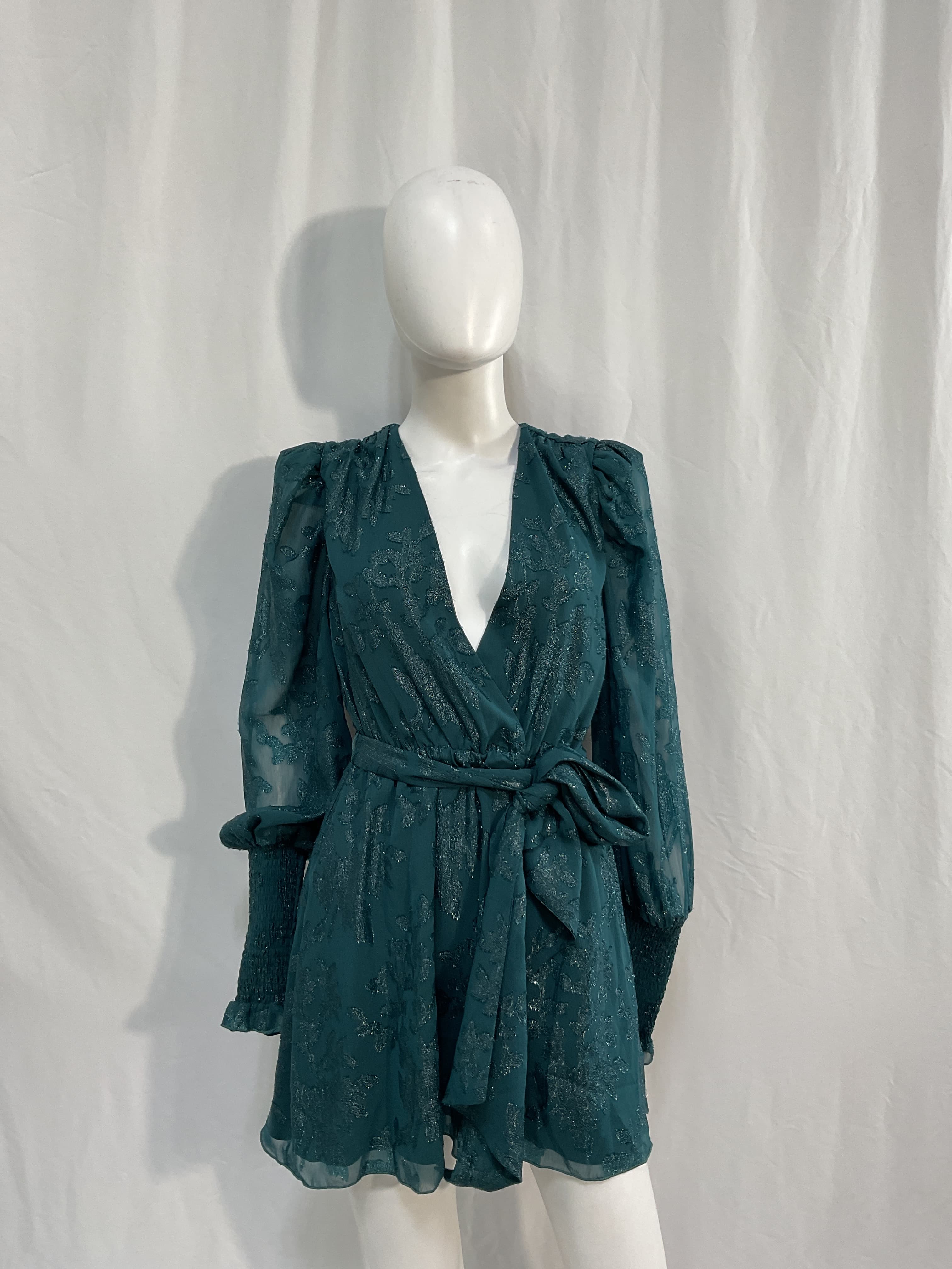 House Of Harlow 1960 X Revolve Sumner Mini Dress In Deep Teal - Image 3