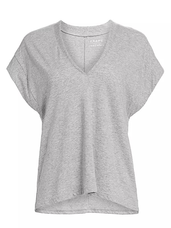 Le Mid Rise V-Neck Tee - Image 1