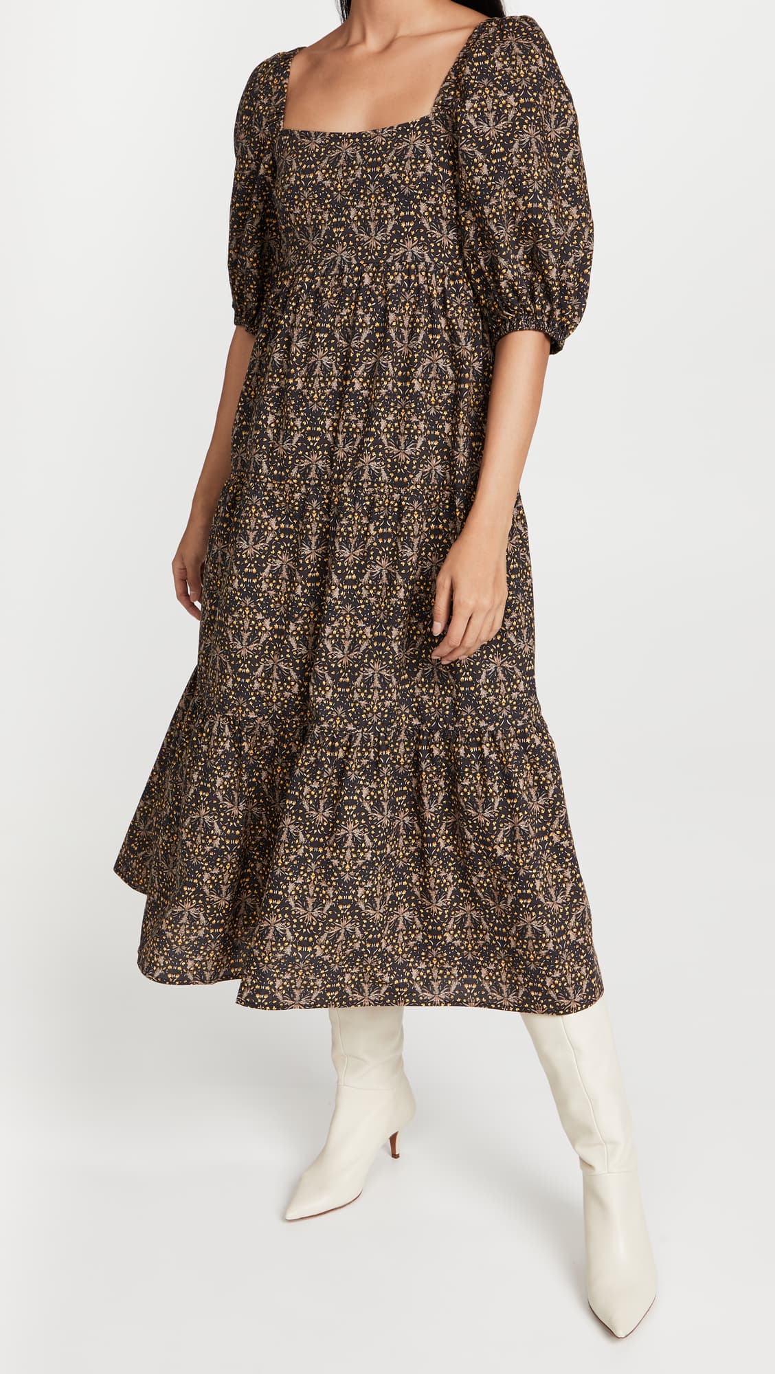 Yasamin Tiered Midi Dress - Image 1