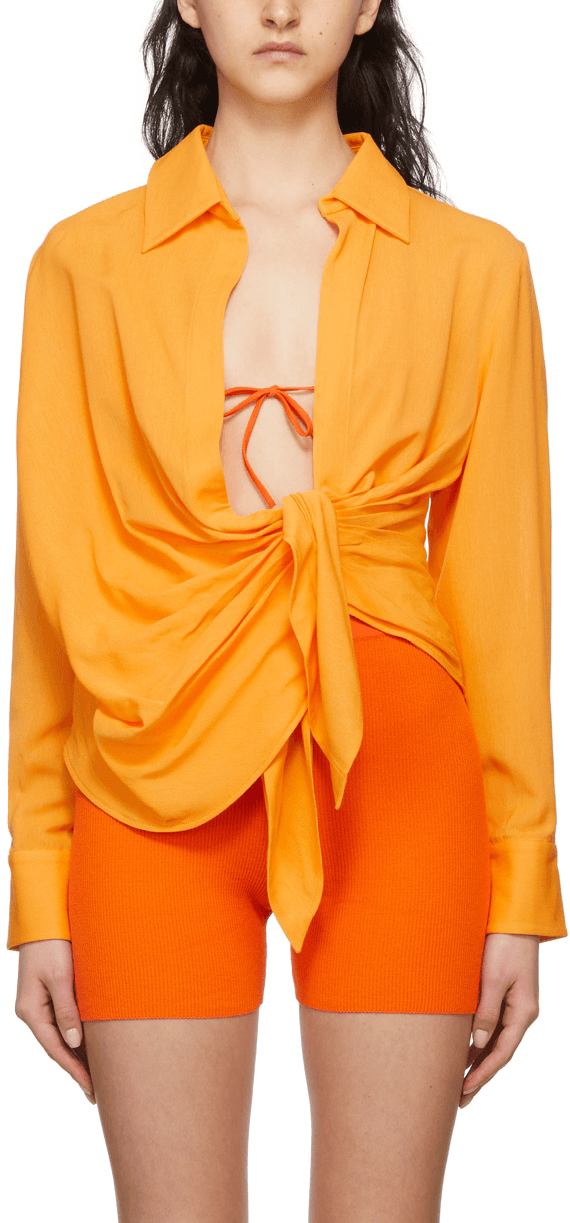 Orange 'la Chemise Bahia' Shirt - Image 1