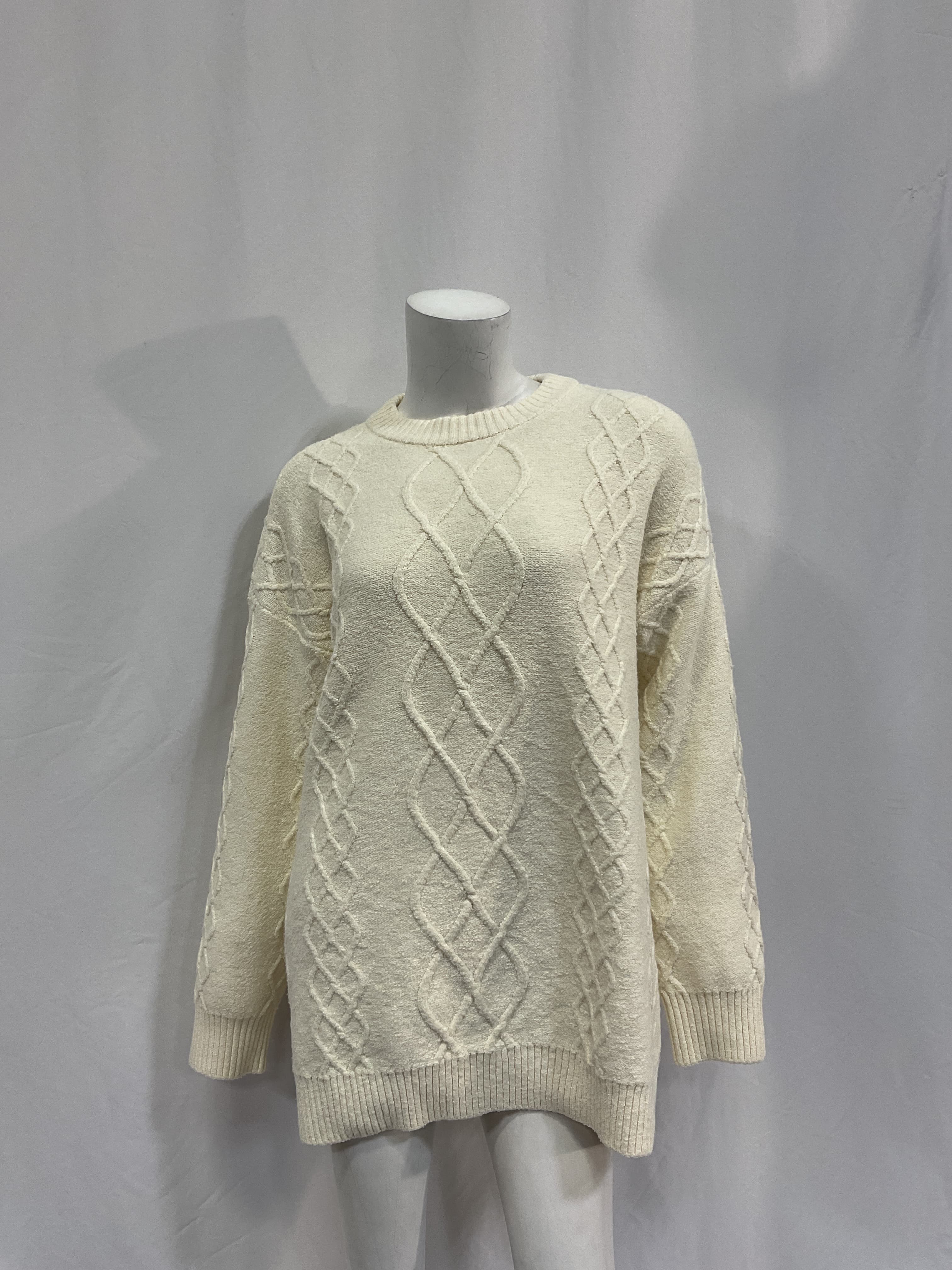 Canyon Tunic In Cream Fuzzy Knit - Image 2