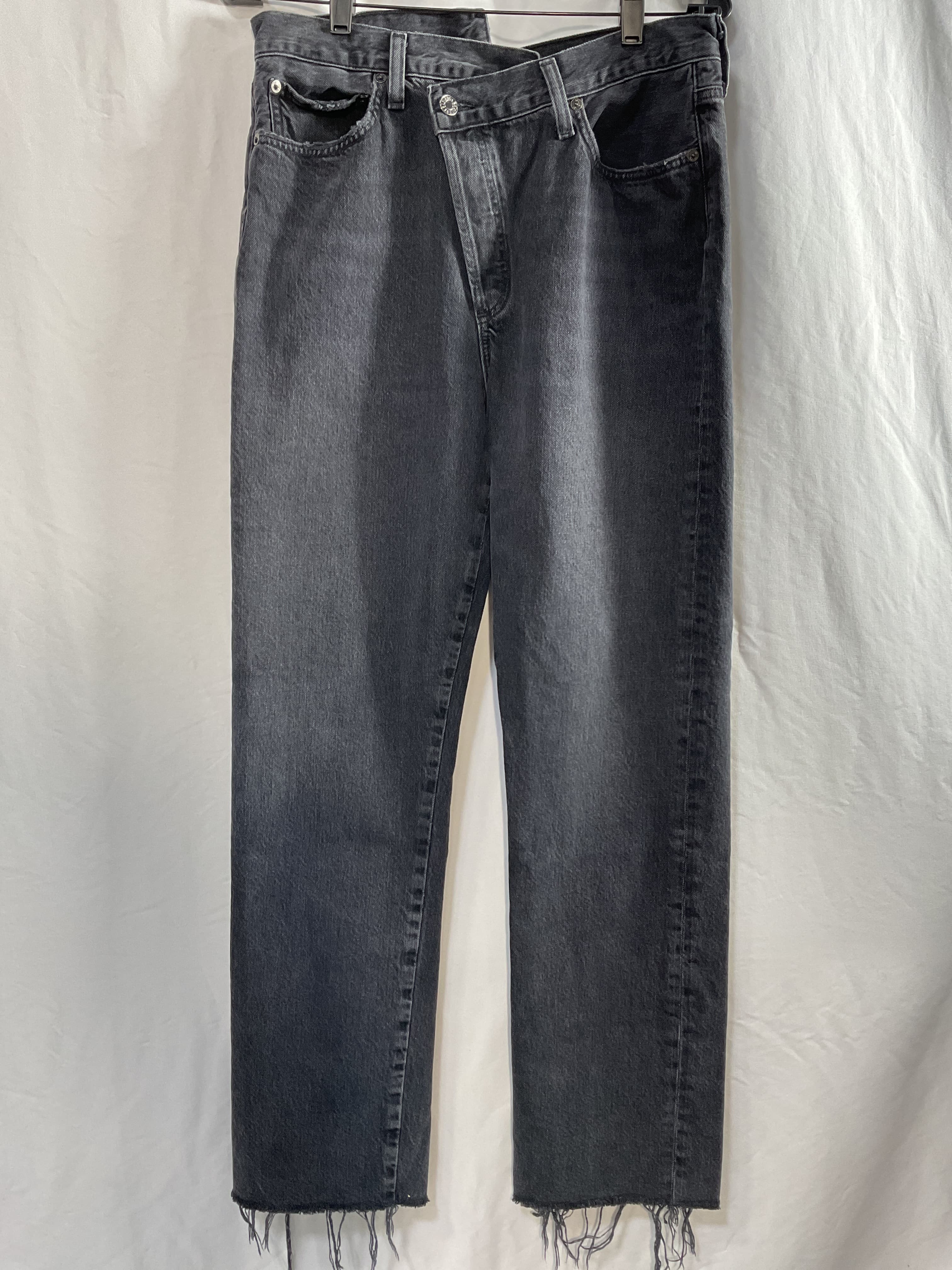 Criss Cross Mid-Rise Straight-Leg Jeans - Image 2