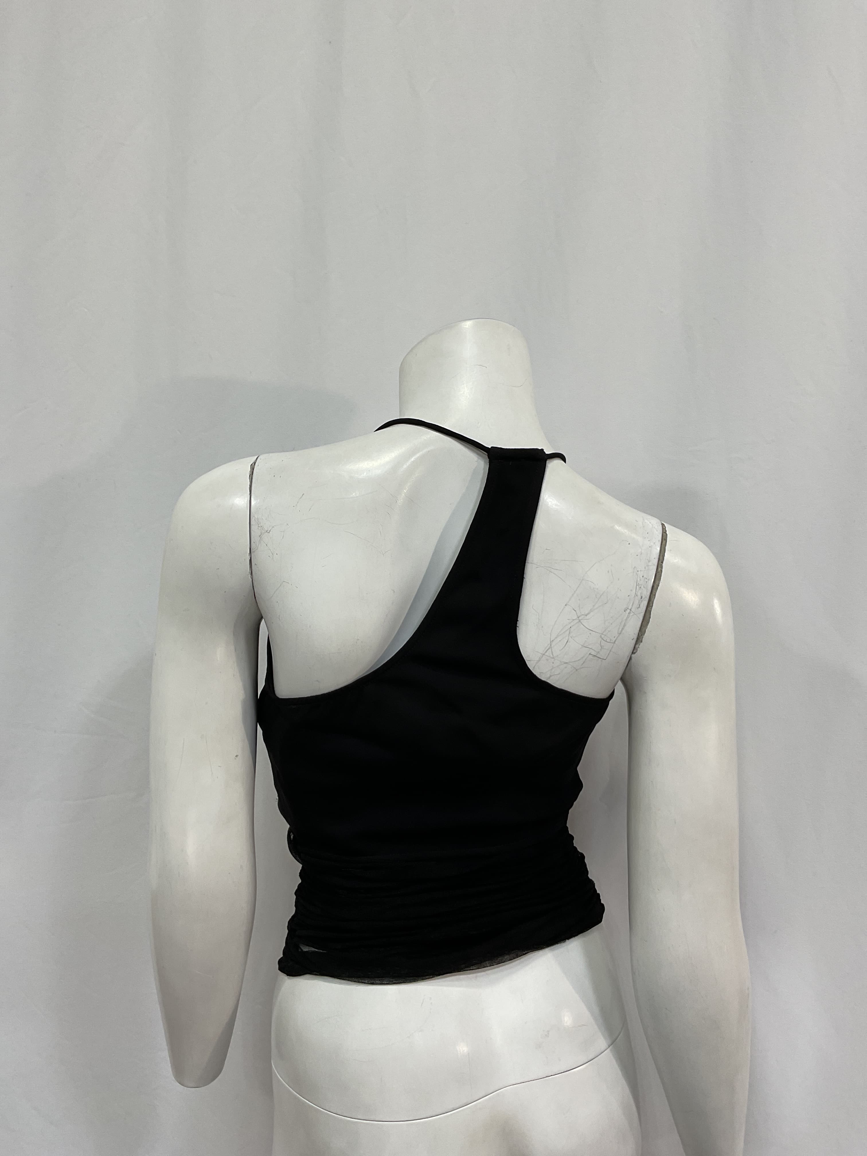 Semblance Tulle Cami Top In Black - Image 3