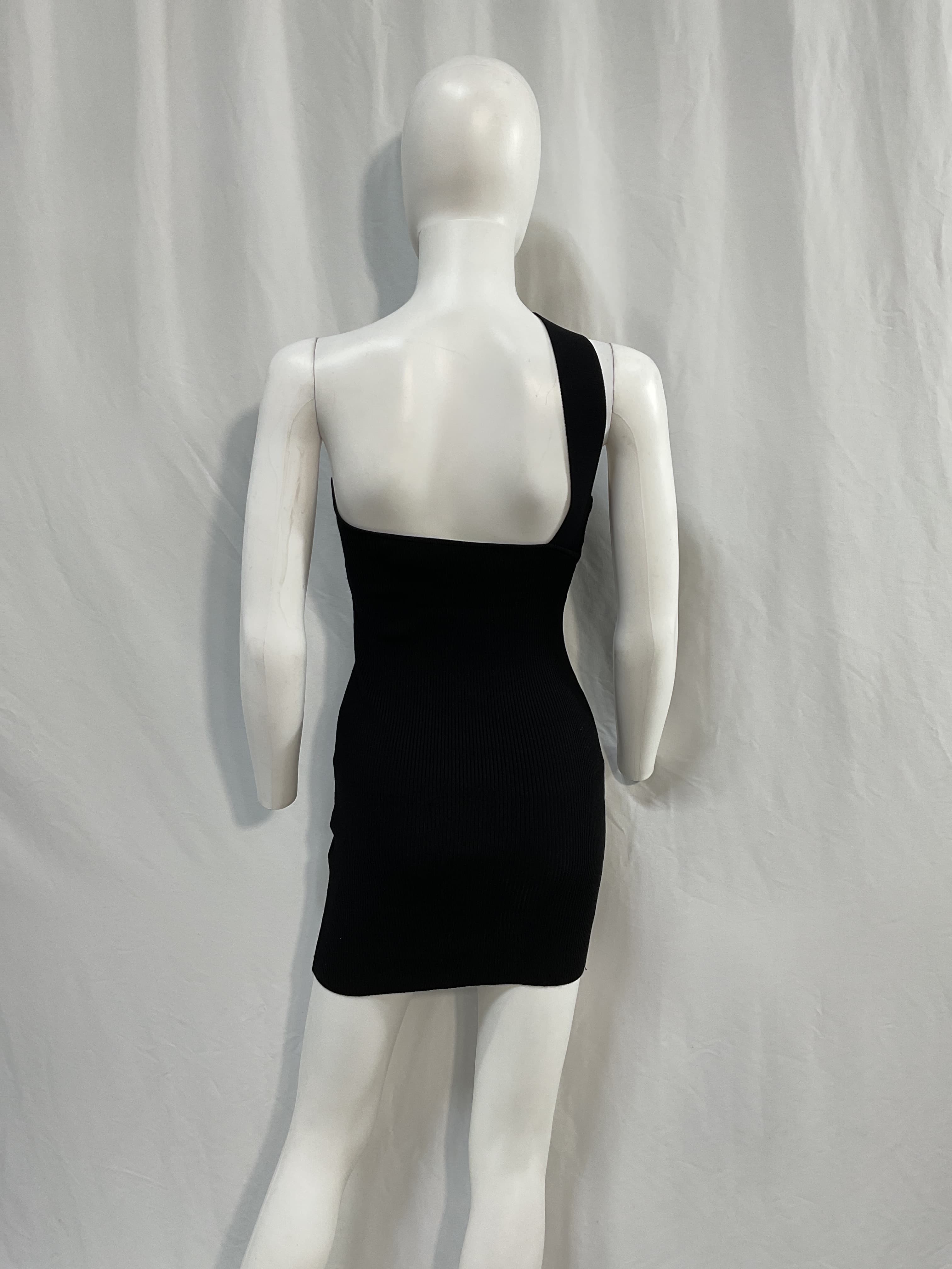 Black Soria Single-Shoulder Dress - Image 3