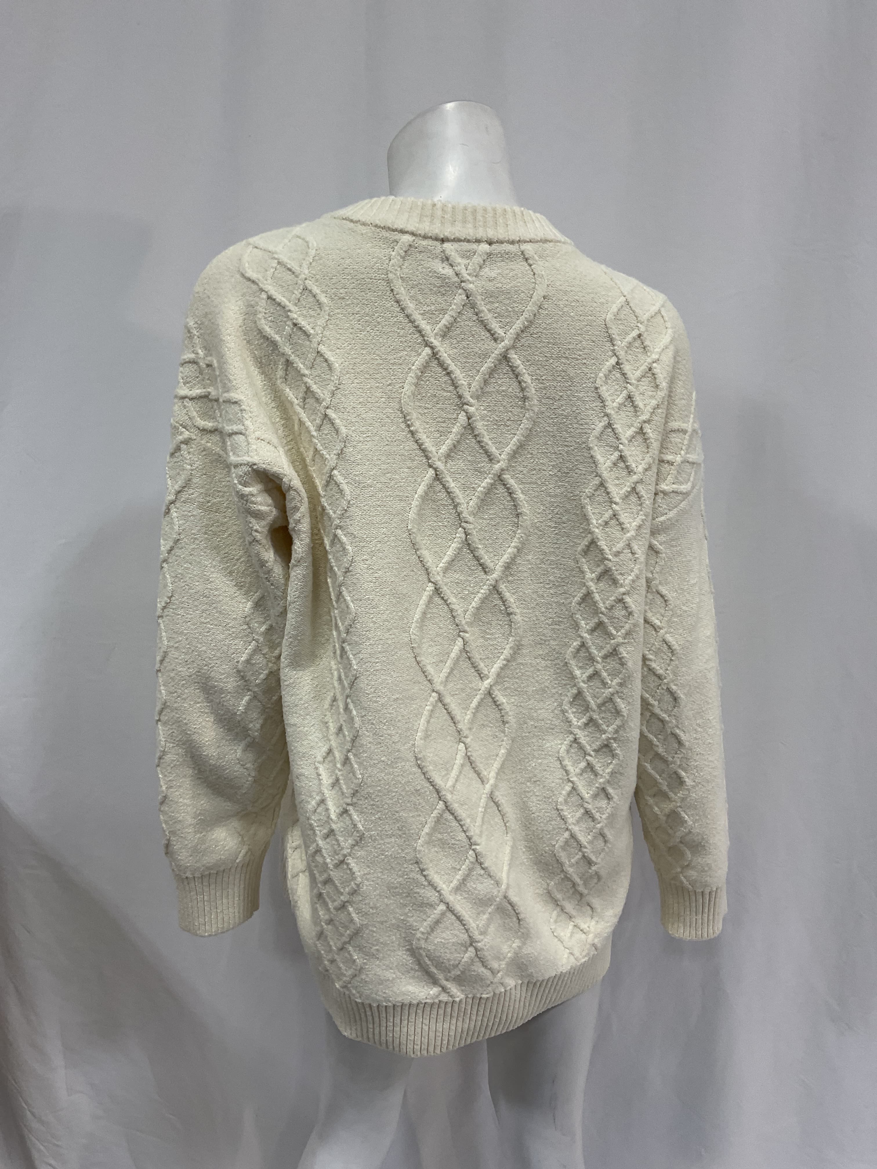 Canyon Tunic In Cream Fuzzy Knit - Image 4