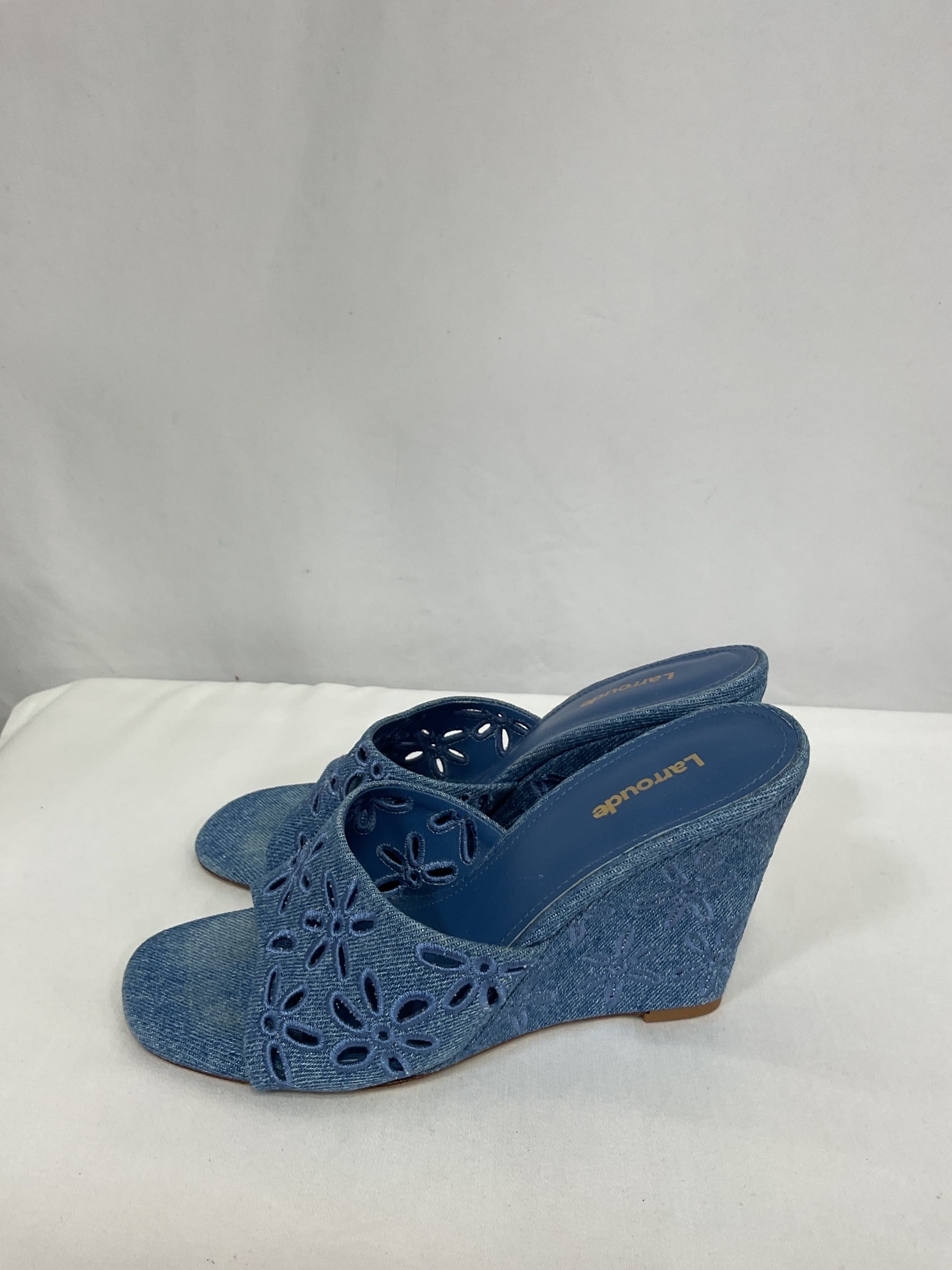 Jackie Wedge Sandals - Image 3