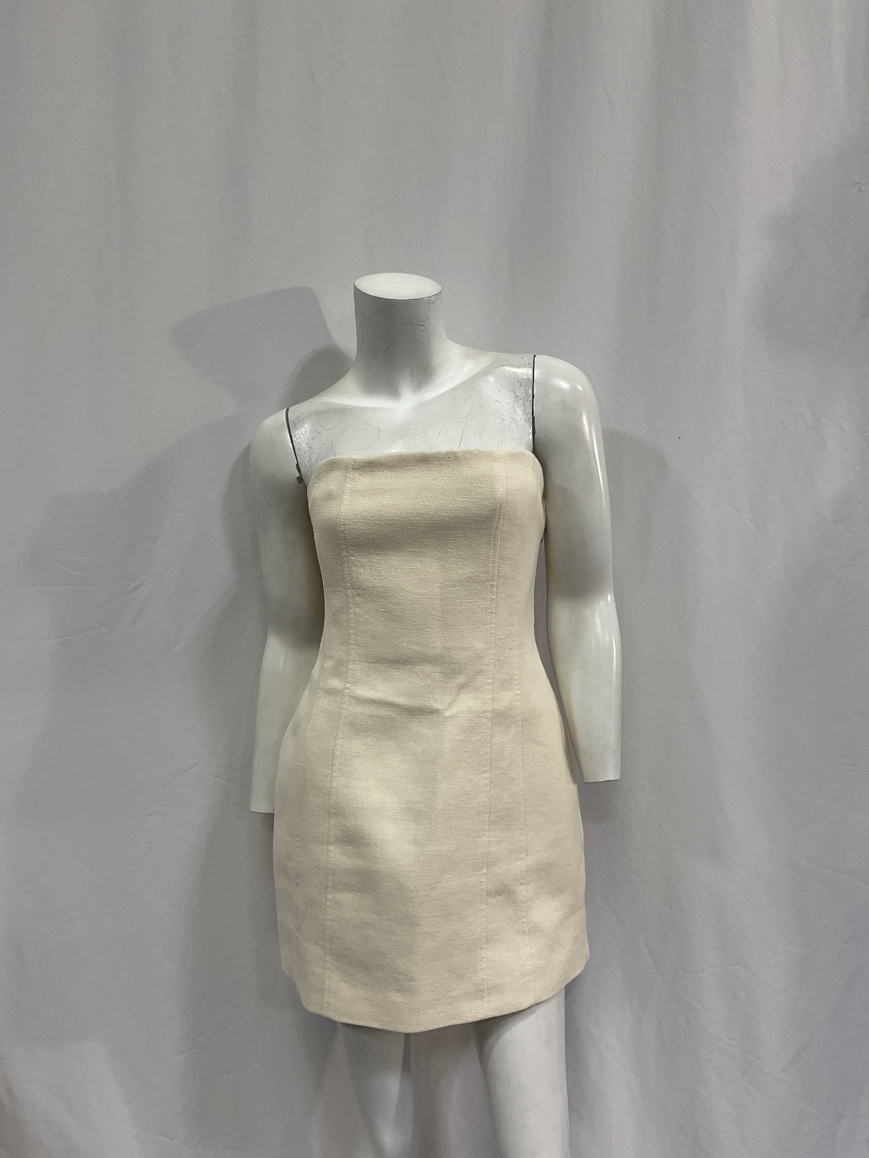 Elsie Dress In Ecru - Image 2