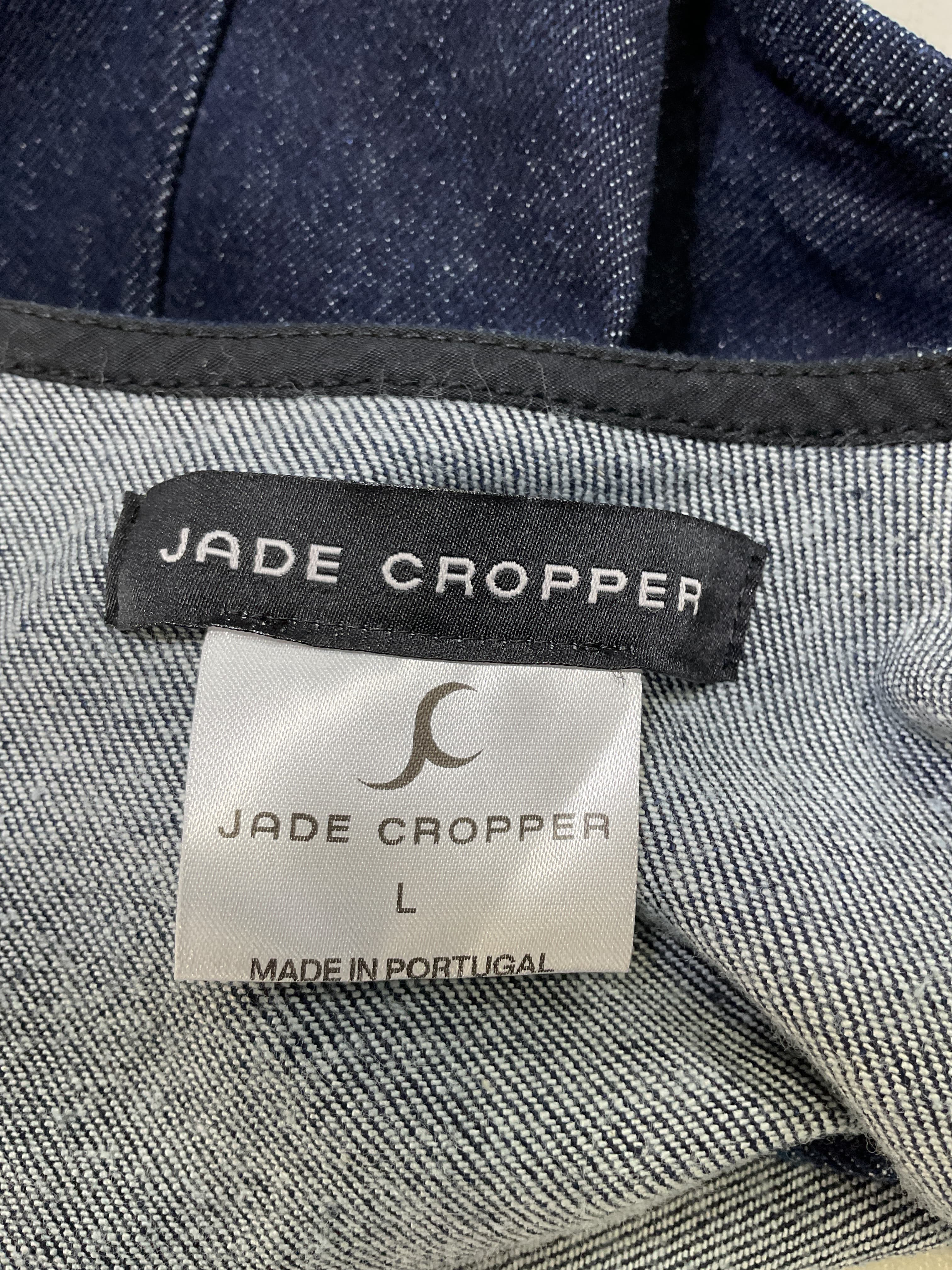 Long Sleeve Denim Top In Dark Blue - Image 2