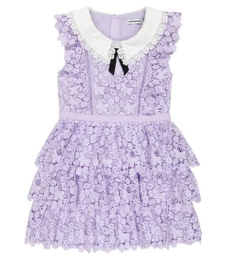 Kids Guipure Lace Dress - Image 1
