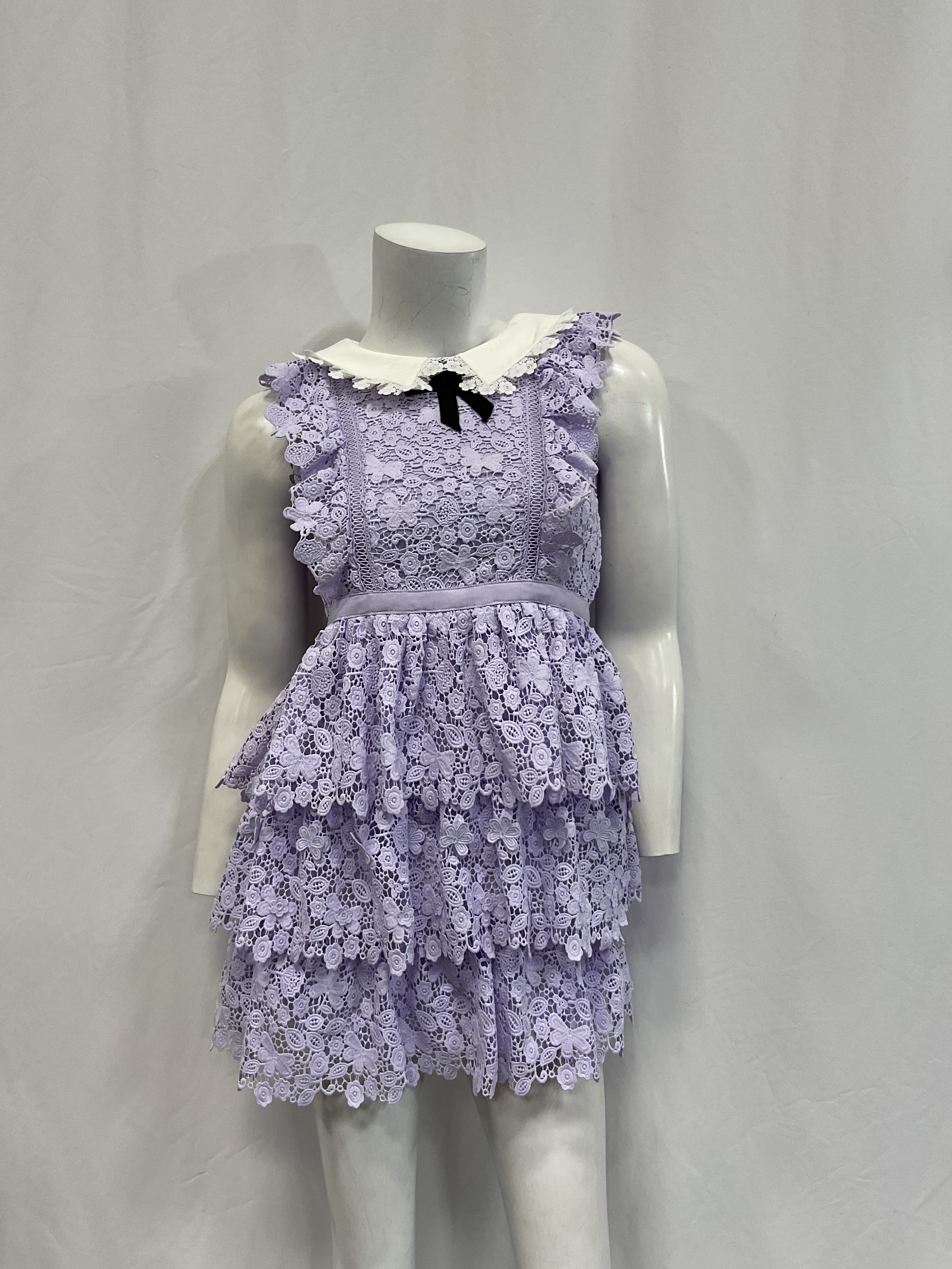 Kids Guipure Lace Dress - Image 2