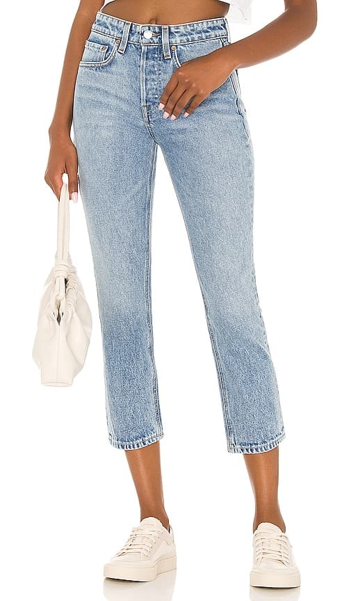 Karolina Petite High Rise Straight Crop In Larchmont - Image 1