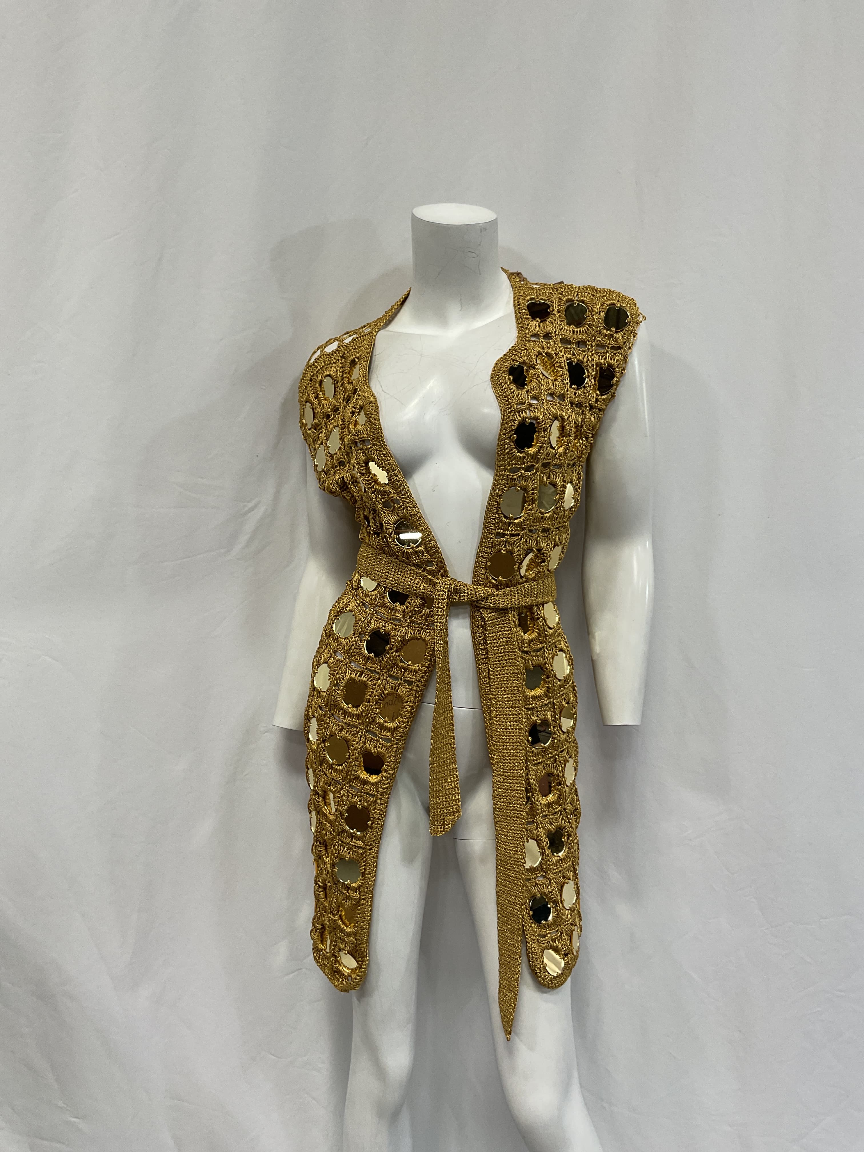 Translucid Kimono In Gold - Image 2
