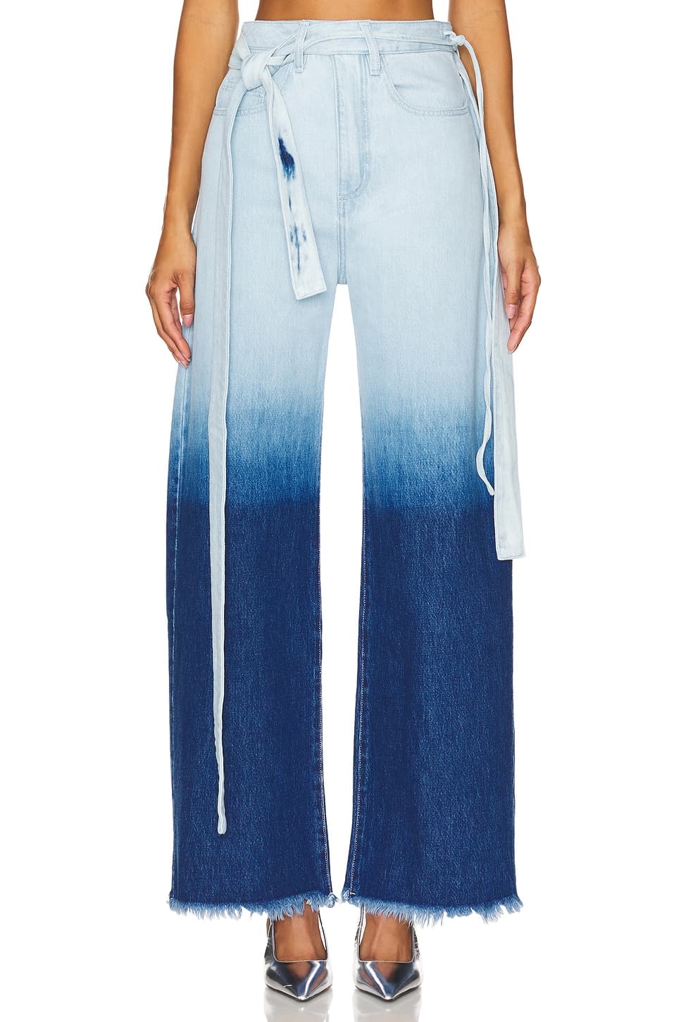 Boyfriend Jeans With Belts - Image 1
