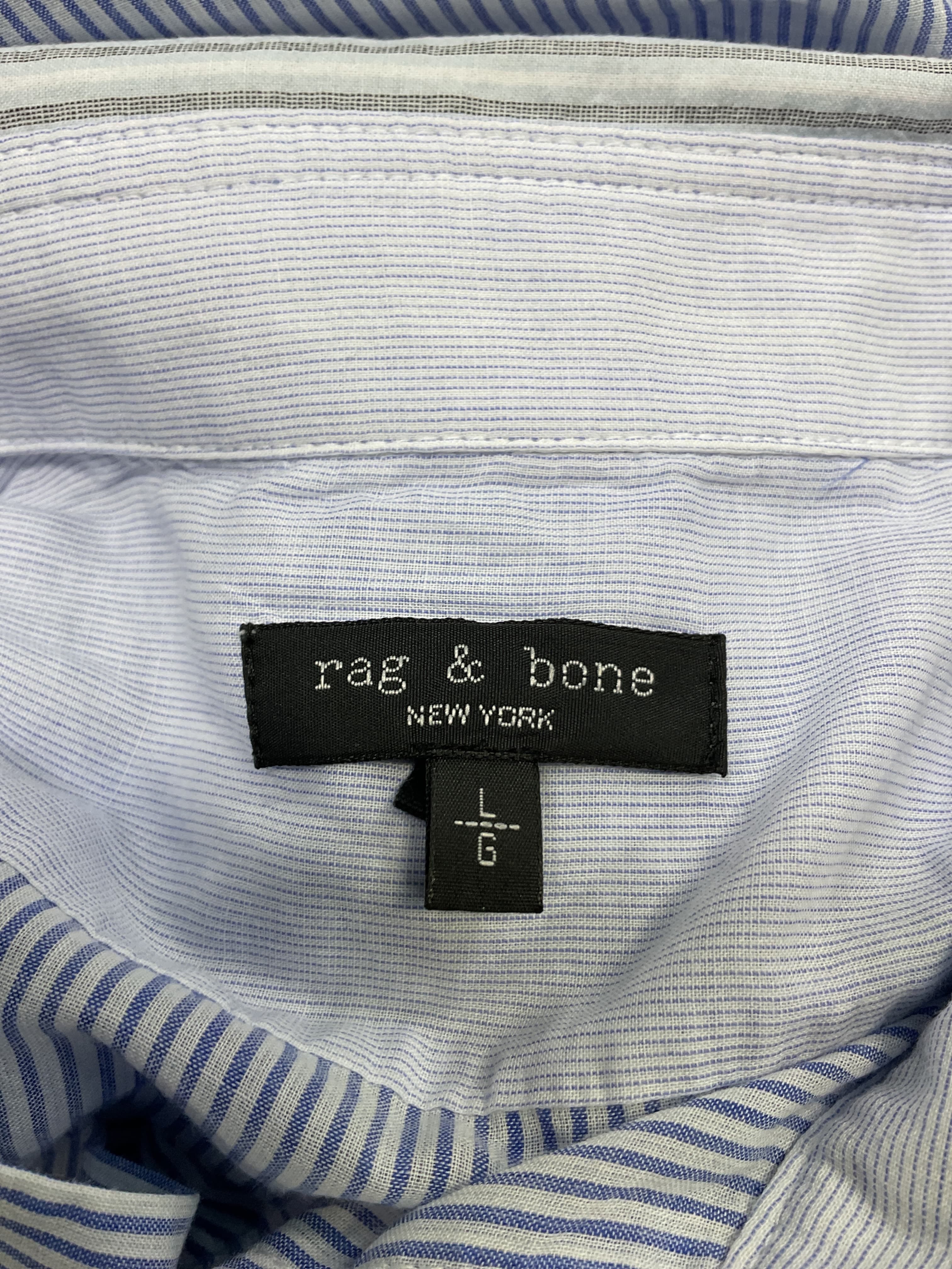 Diana Striped Shirt In Blue Multi Stripe - Image 4