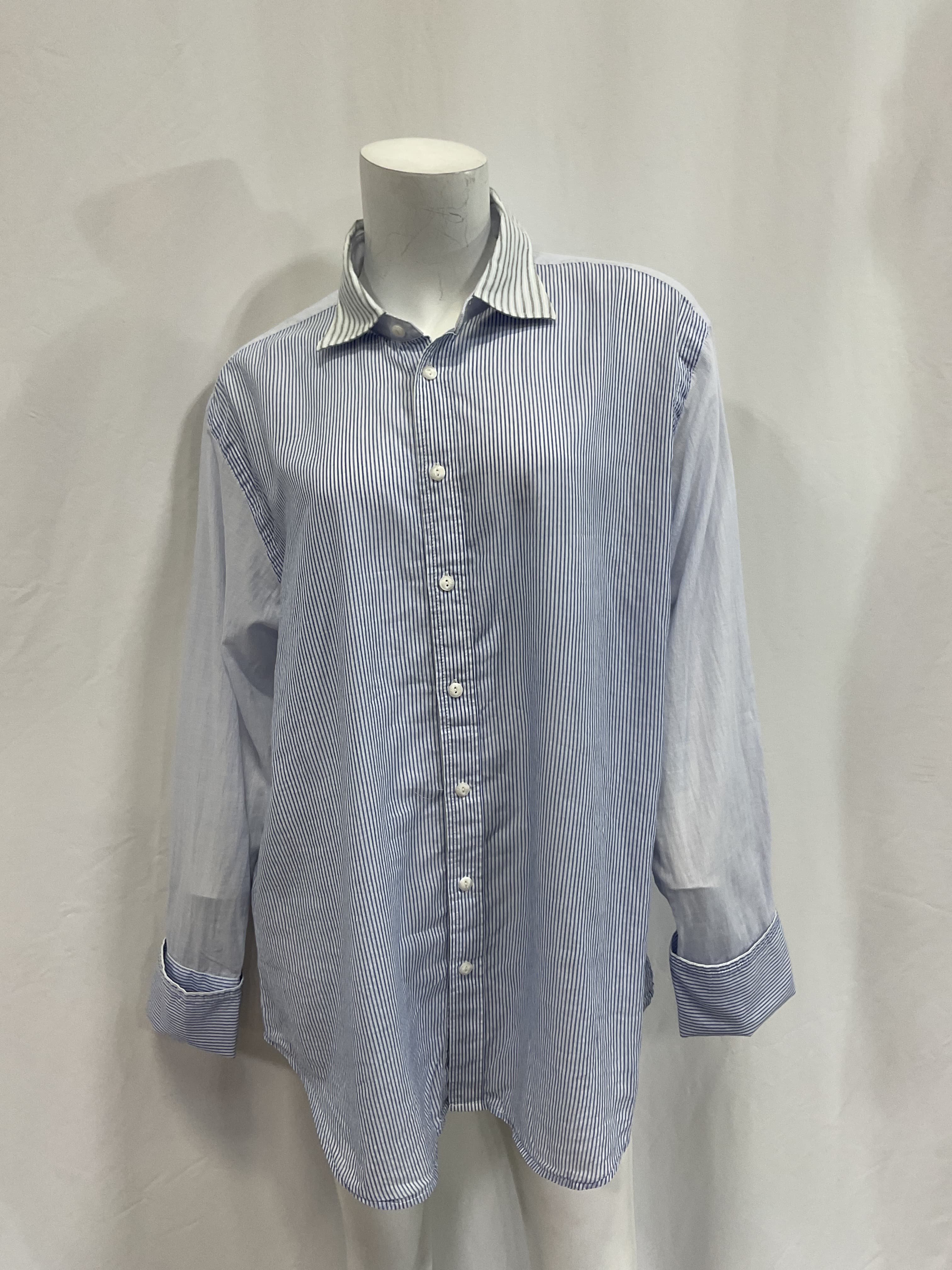 Diana Striped Shirt In Blue Multi Stripe - Image 2