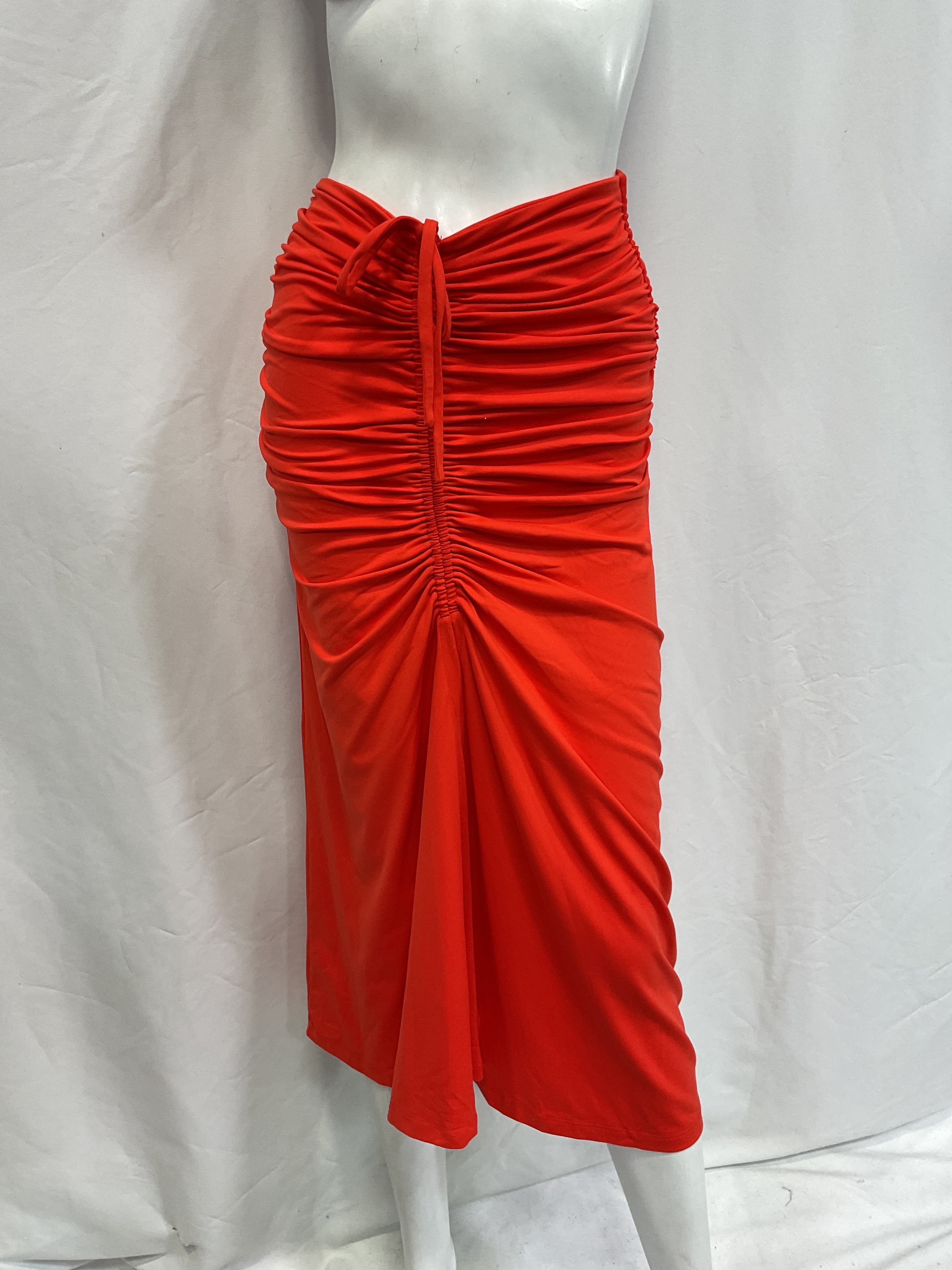 Gathered Drawstring Midi Skirt - Image 3