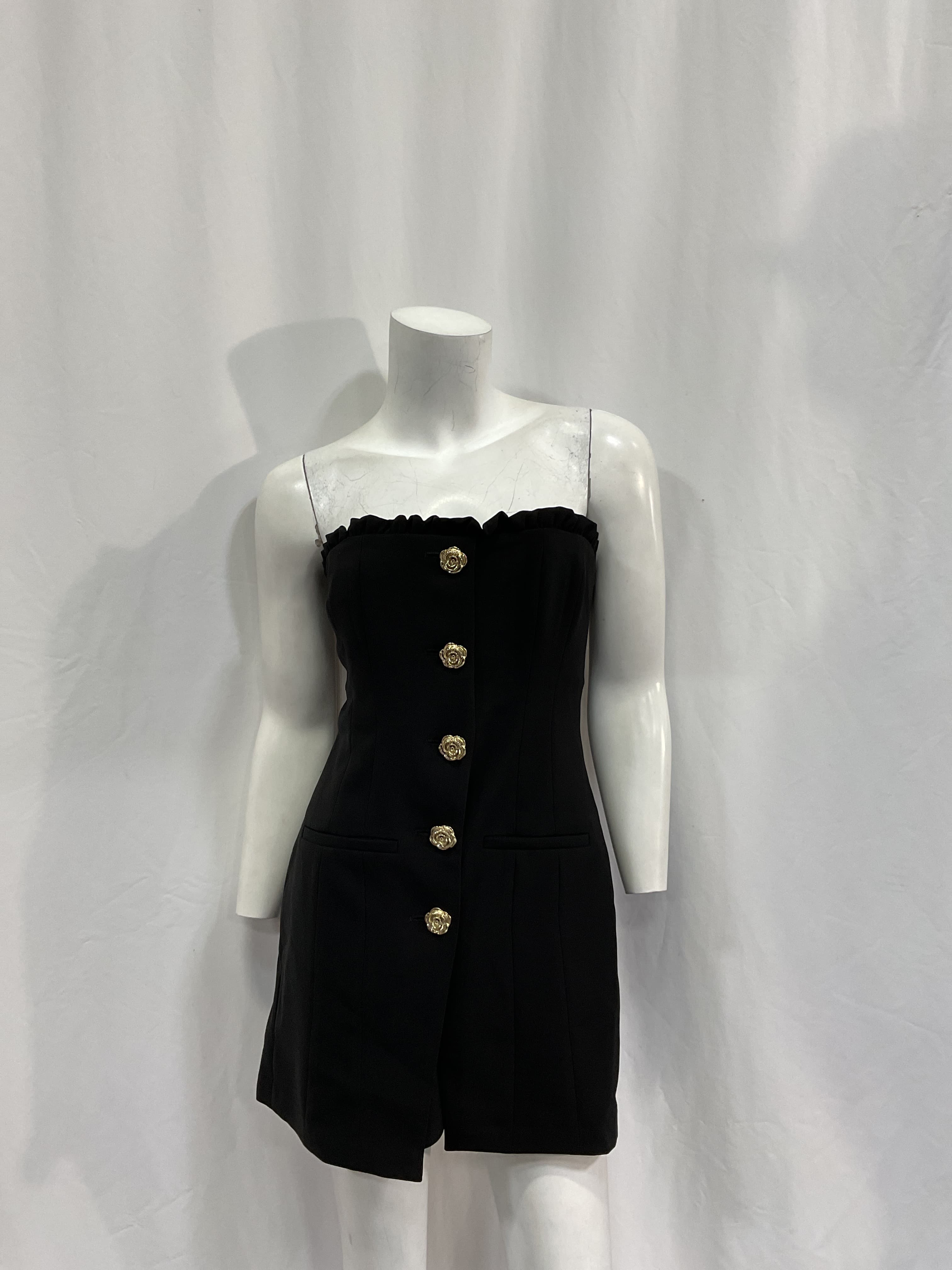 Brooke Mini Dress In Black - Image 3