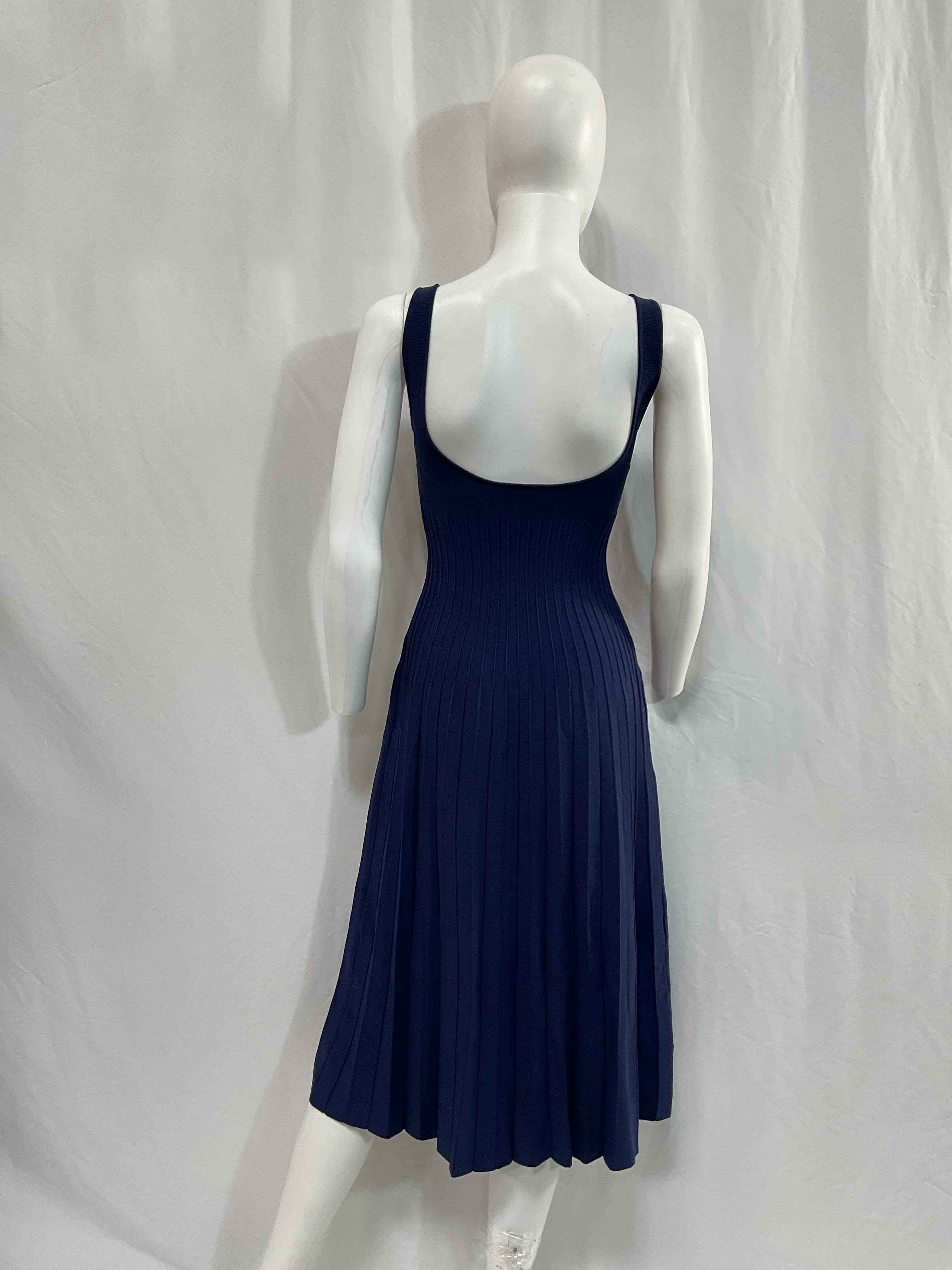 Ellison Knit Pleated Midi-Dress - Image 1