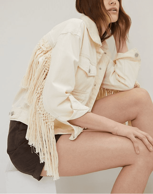 Sacha Fringed Denim Jacket - Image 1