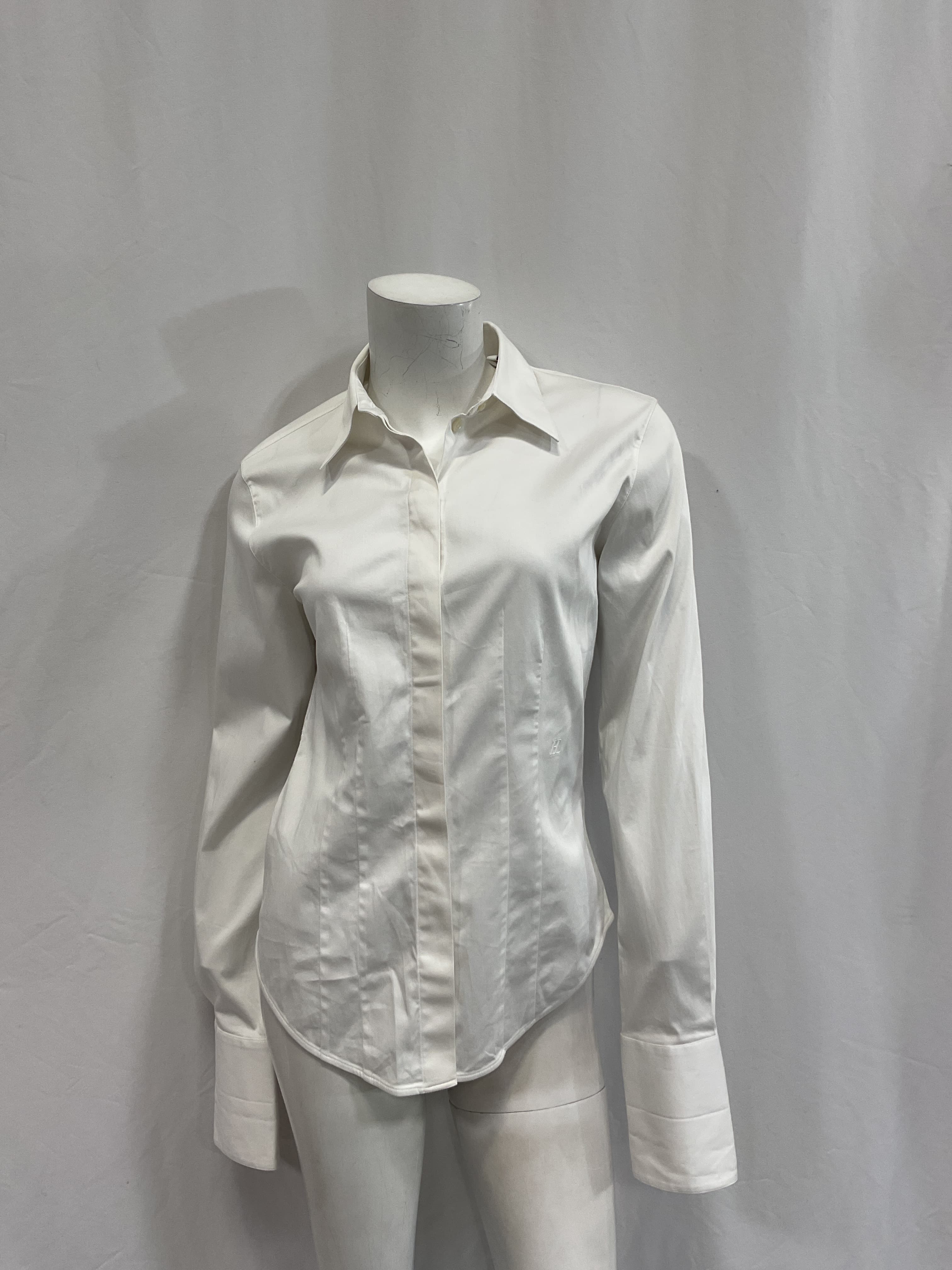 Fitted Shirt In Optic White - Image 3