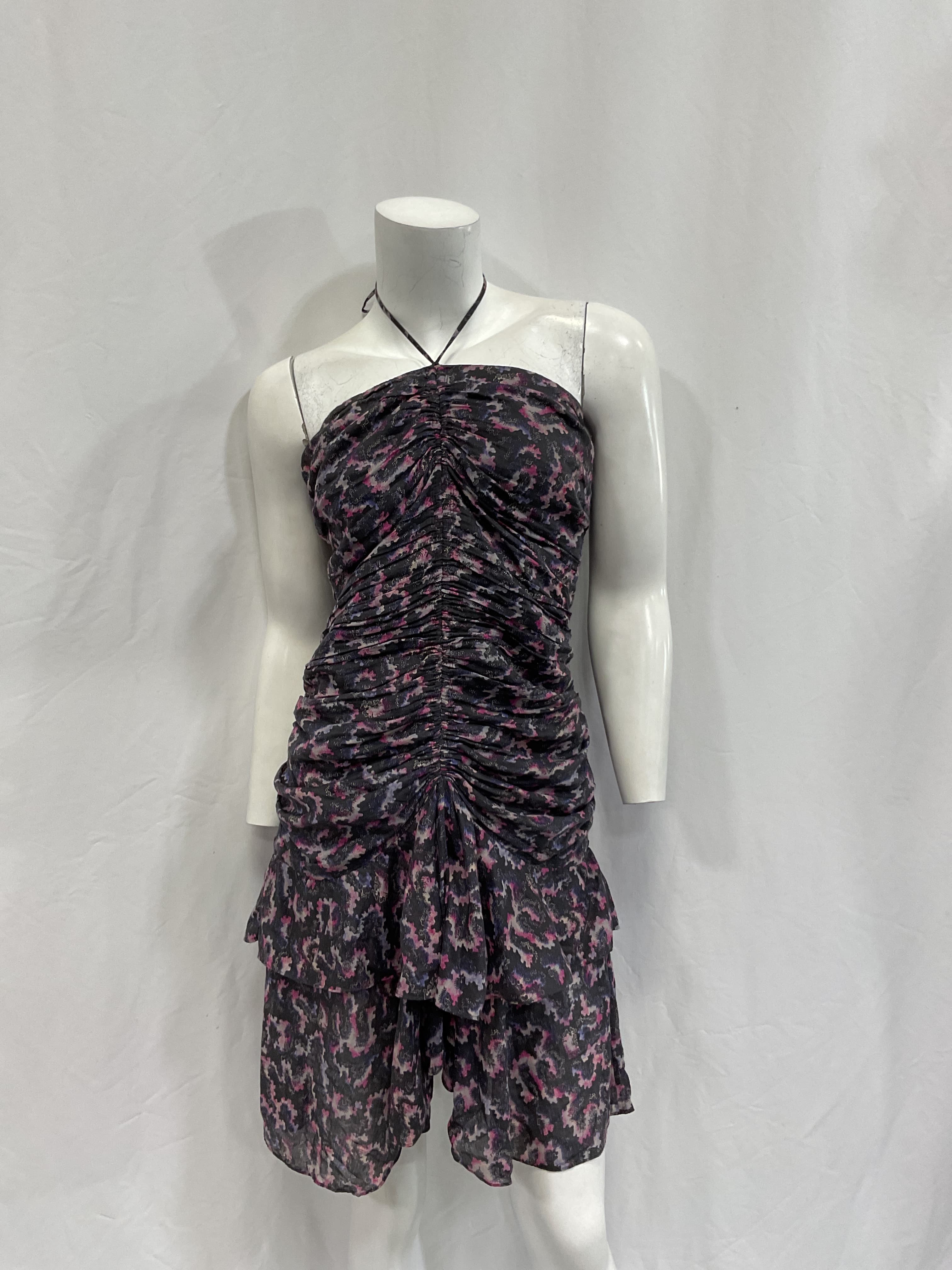 Ilanka Mini Dress In Faded Black - Image 3